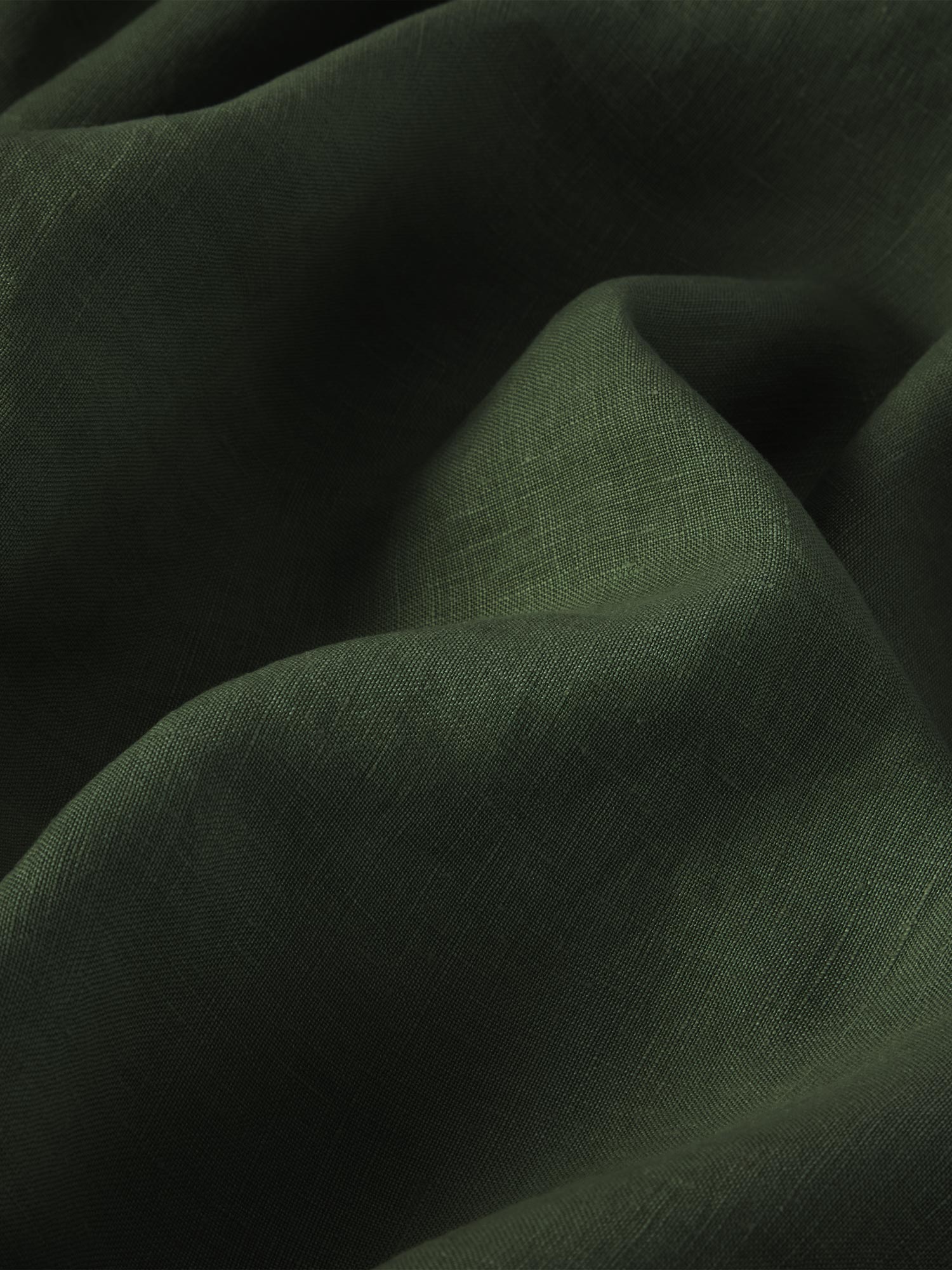 Fern Green Linen Blend Duvet Cover - Image 3