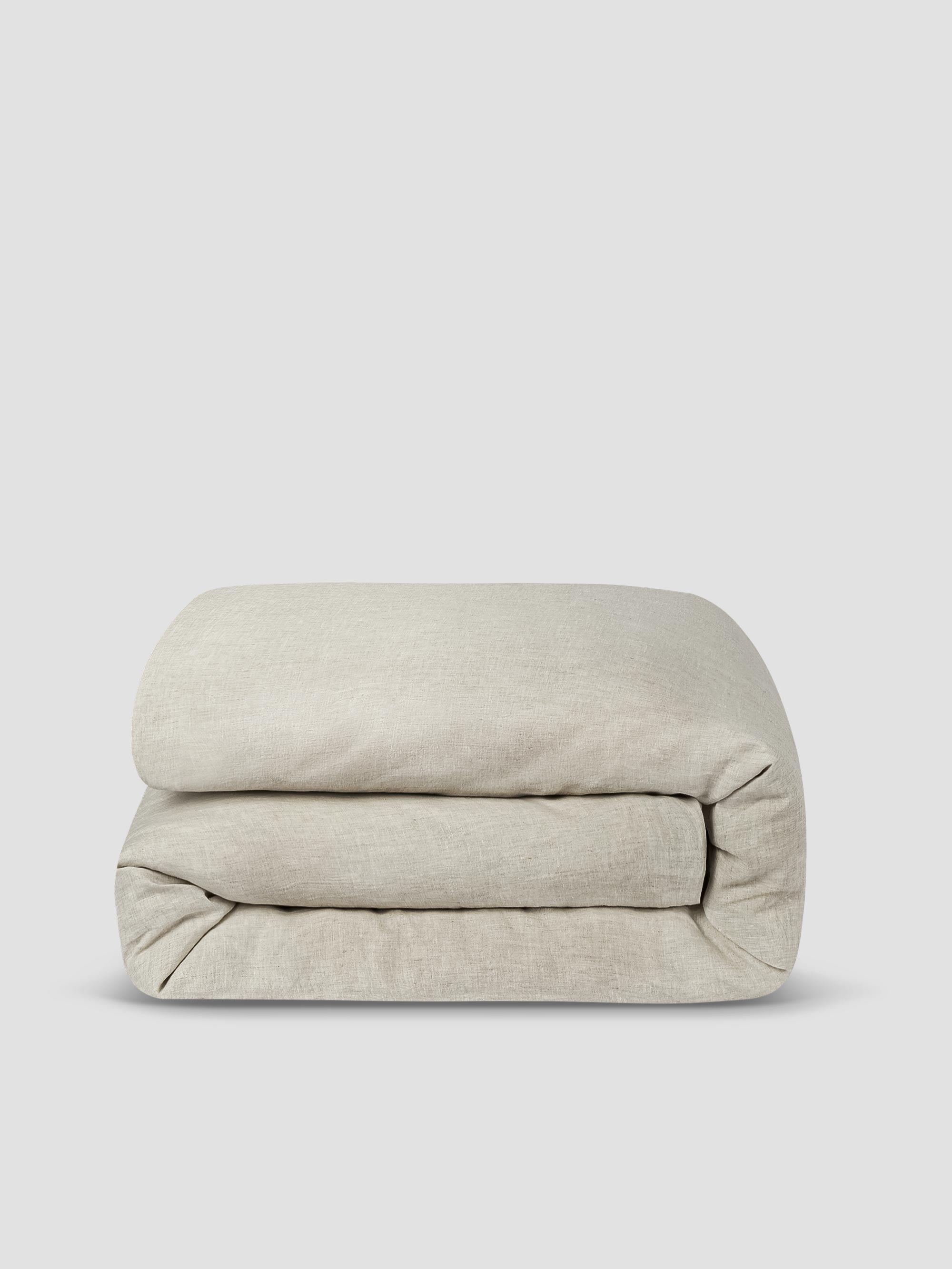 Oatmeal Linen Duvet Cover Collection - Image 3