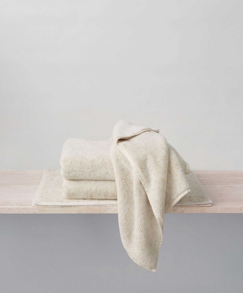 Textured Cotton Bathroom Towel Set Collection