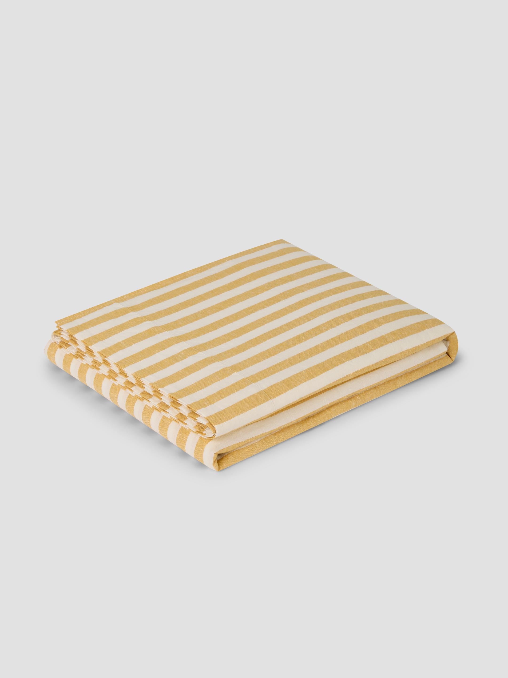 Striped Linen Blend Flat Sheet Style 2 - Image 2