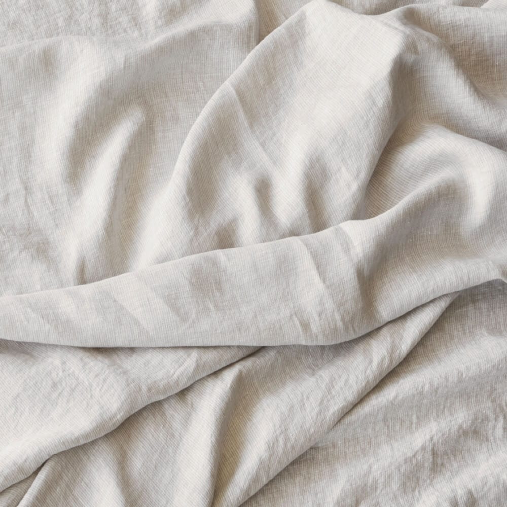 Stonewashed Linen Bedding Bundle in Green - Image 60