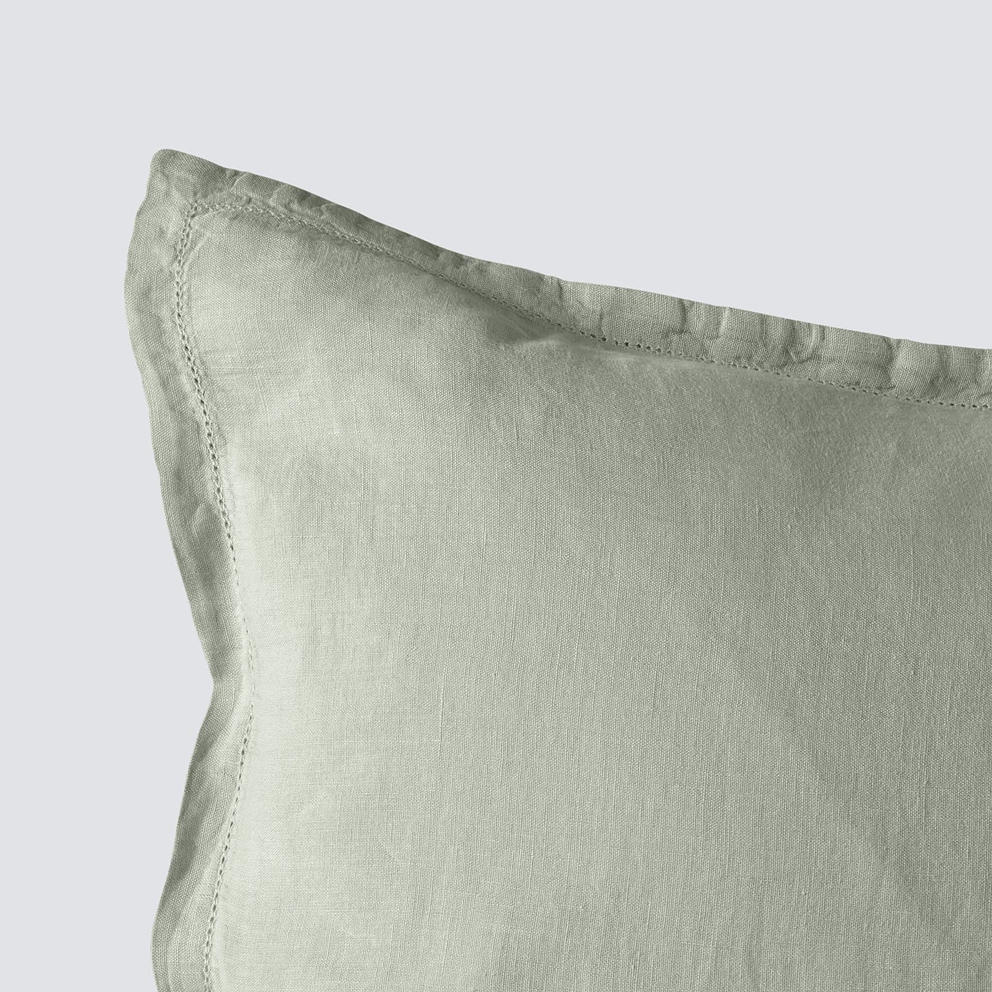 Stonewashed Linen Euro Sham Set in Green - Image 84