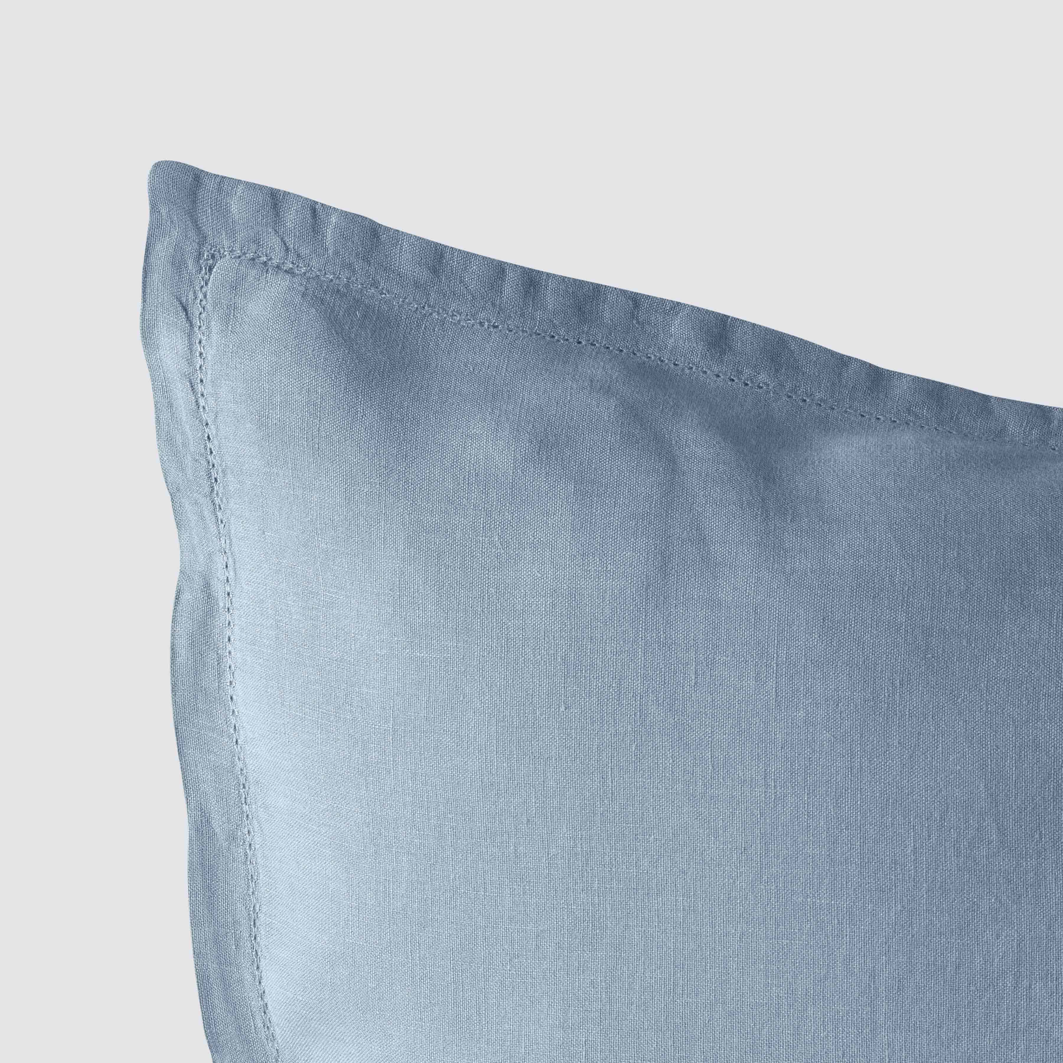 Stonewashed Linen Euro Sham Set in Green - Image 81