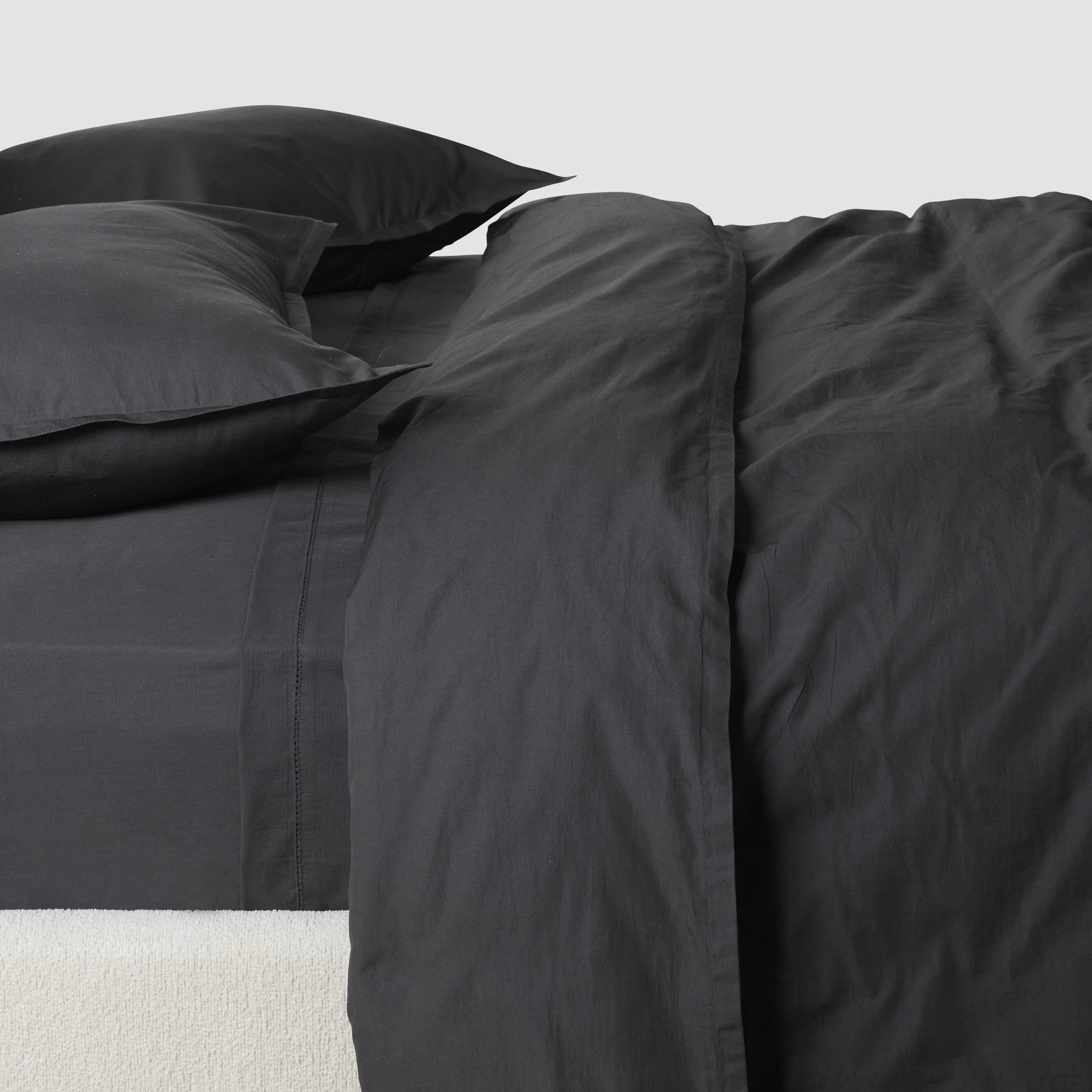 Organic Cotton Percale Duvet Cover in Terracotta - Image 56