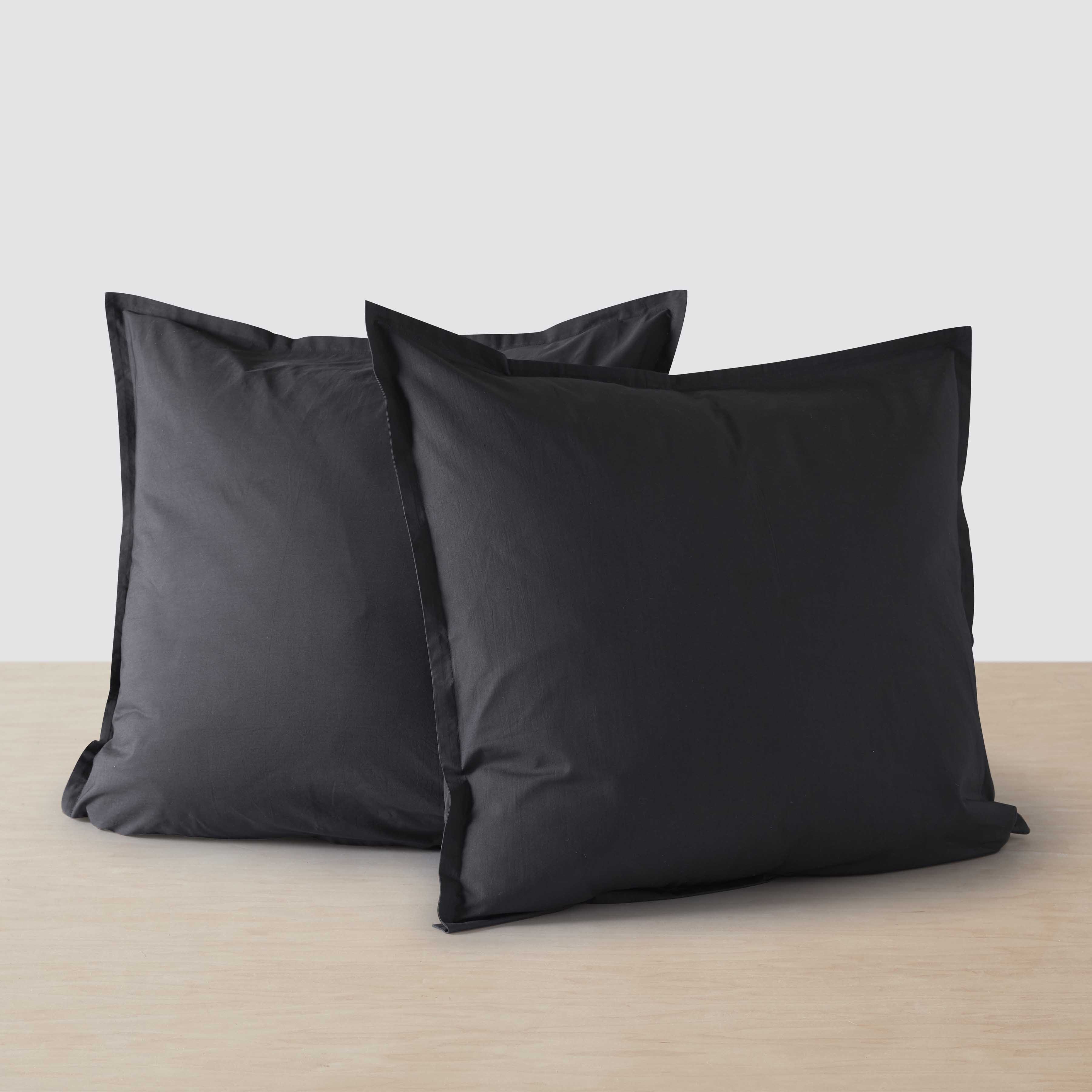 Organic Cotton Percale Euro Sham Set in Terracotta - Image 32