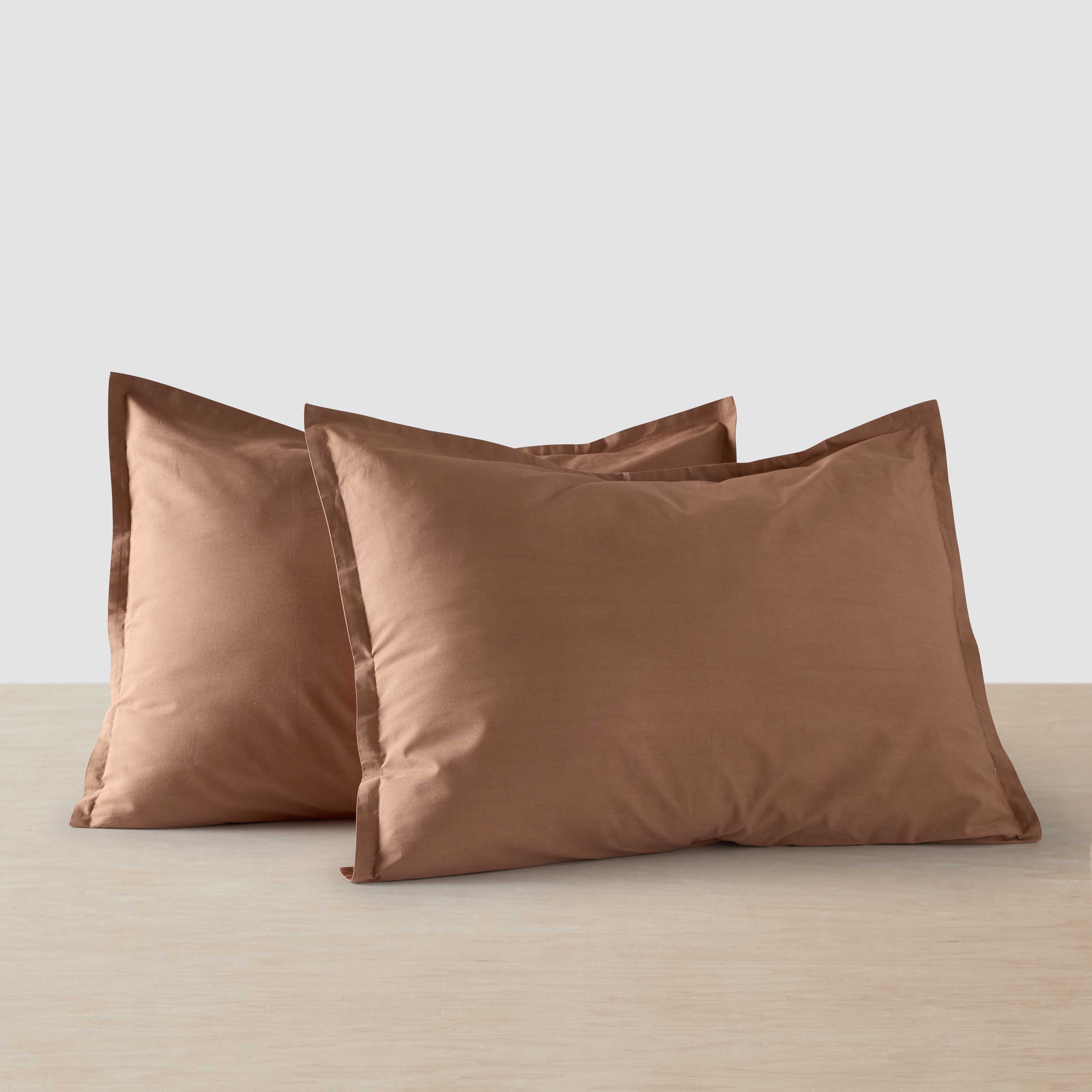 Organic Cotton Percale Duvet Cover in Terracotta - Image 55