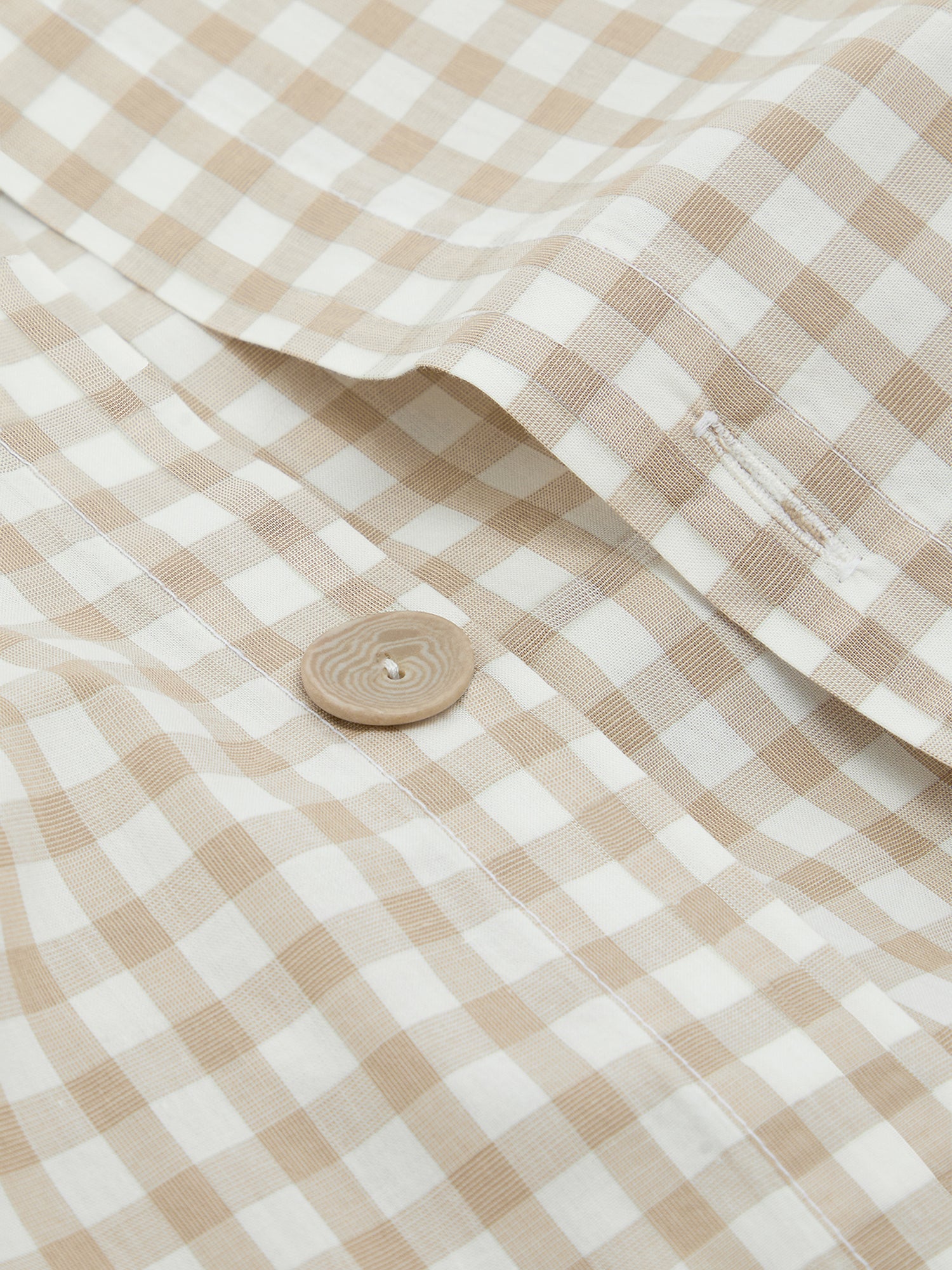 Gingham Cotton Duvet Cover Collection Style 2 - Image 5