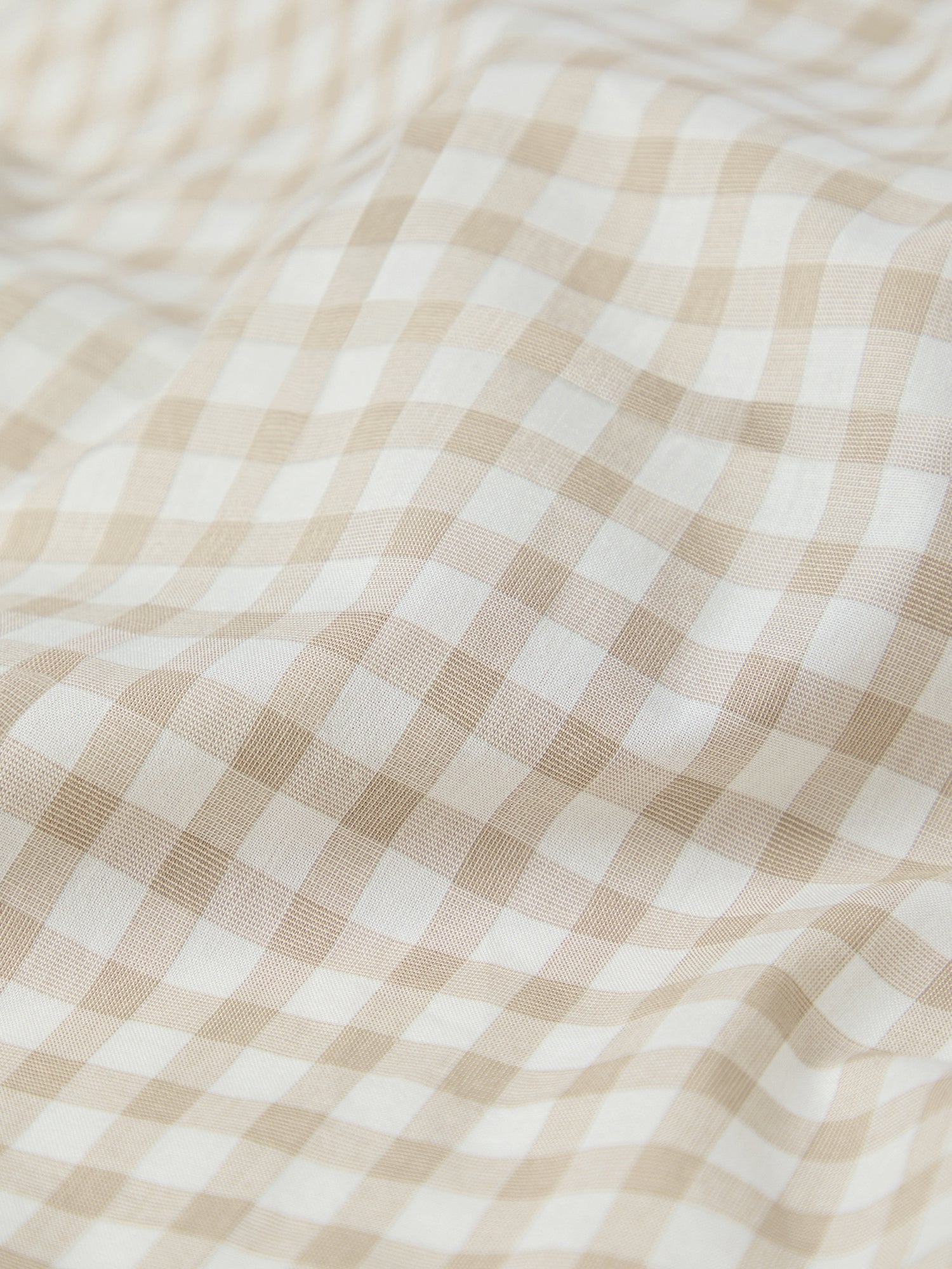 Gingham Cotton Fitted Sheet Collection - Image 3