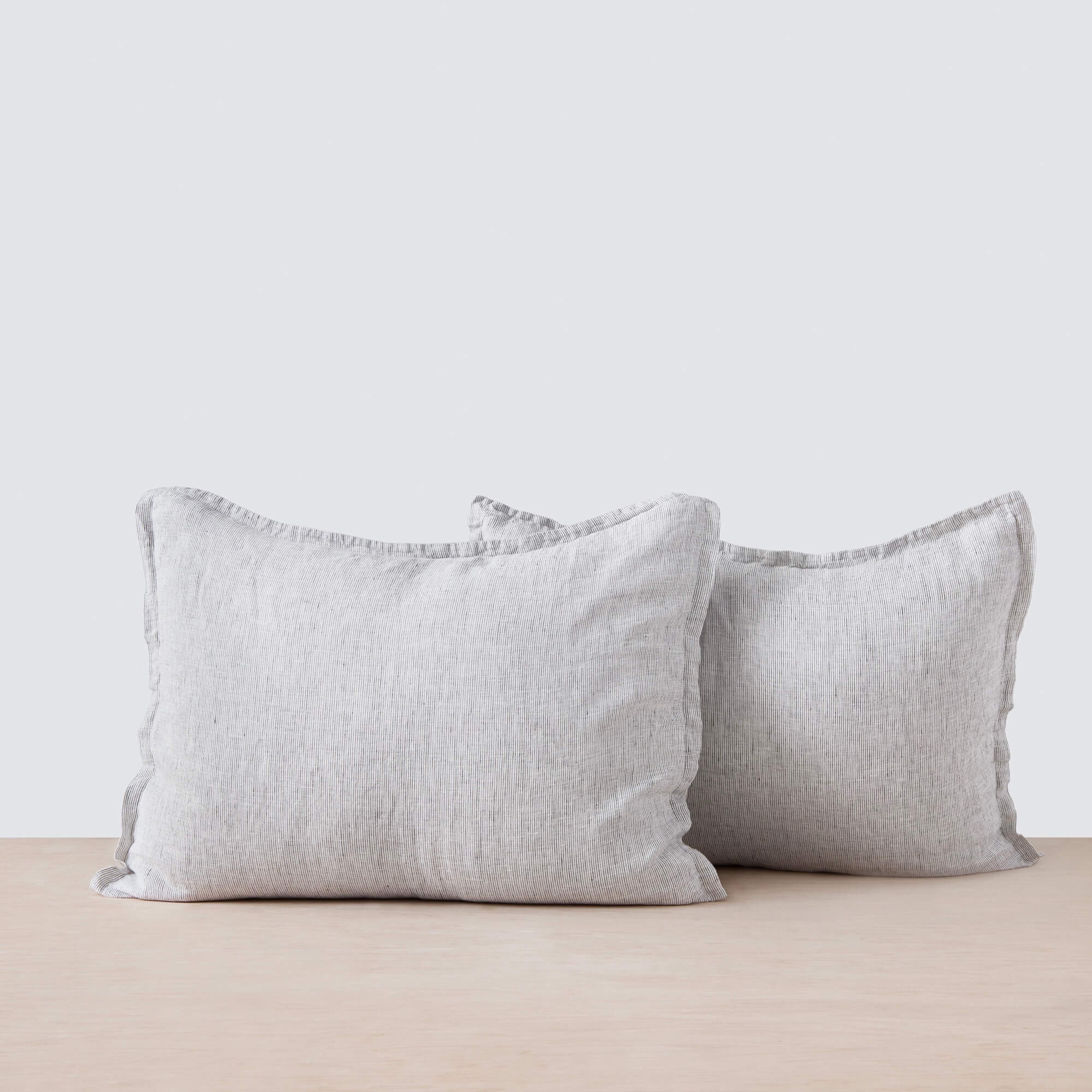 Stonewashed Linen Sham Set in Blue - Image 29