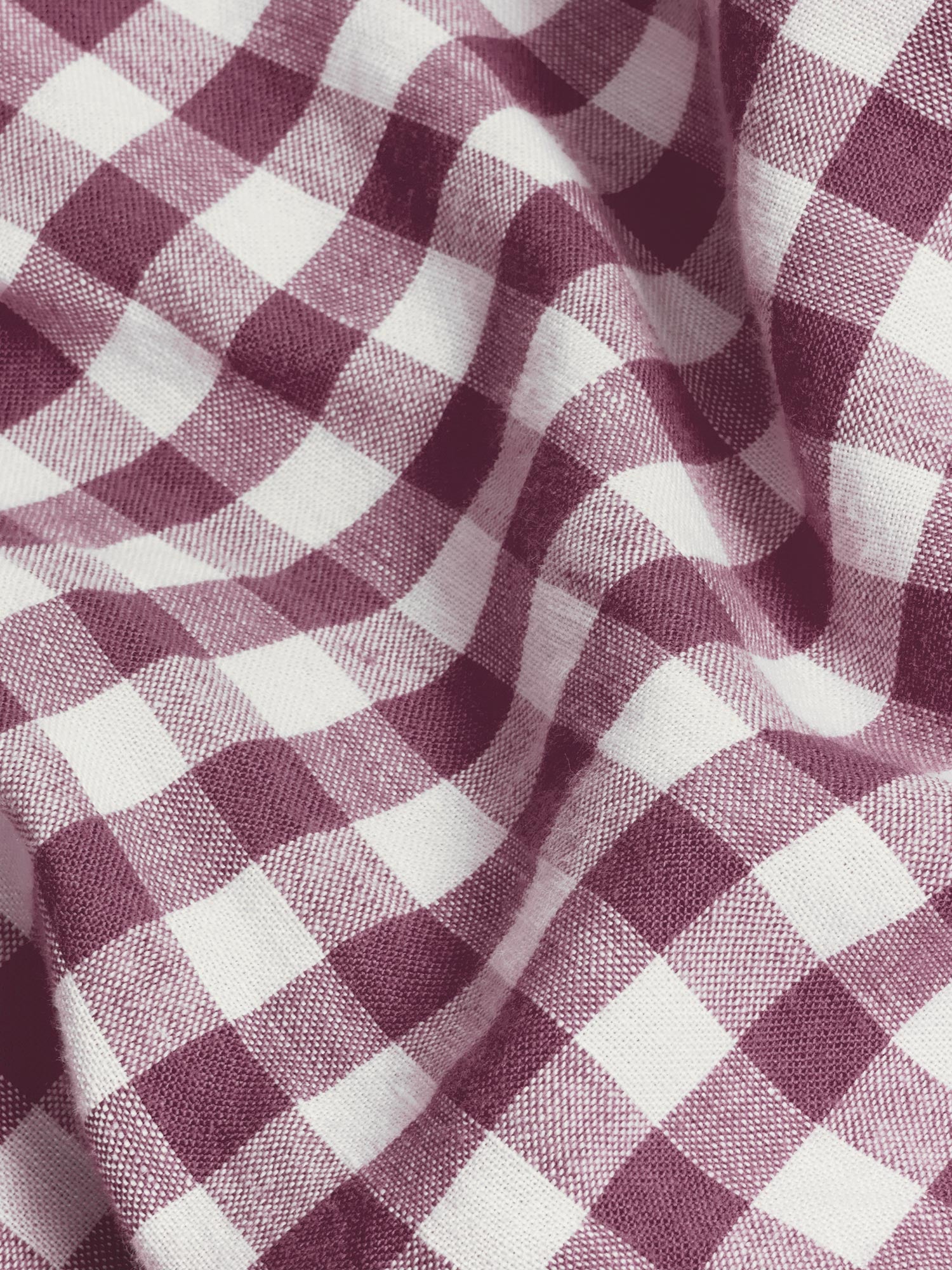 Gingham Linen Flat Sheet Collection - Image 3