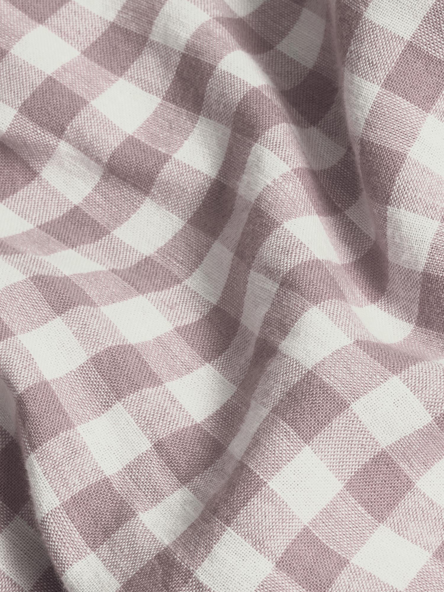 Gingham Linen Blend Fitted Sheet Style 2 - Image 3