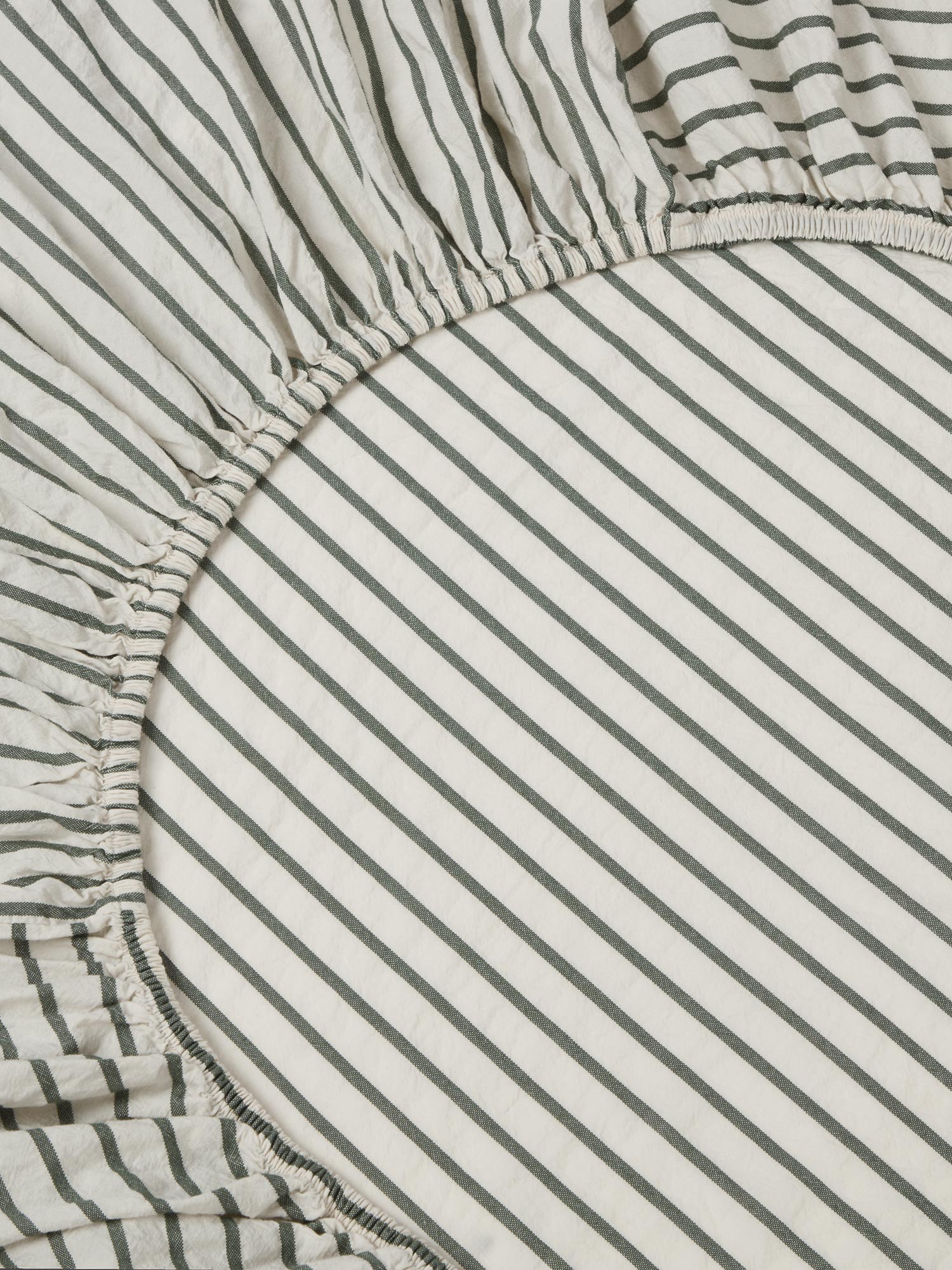 Striped Cotton Fitted Sheet Collection