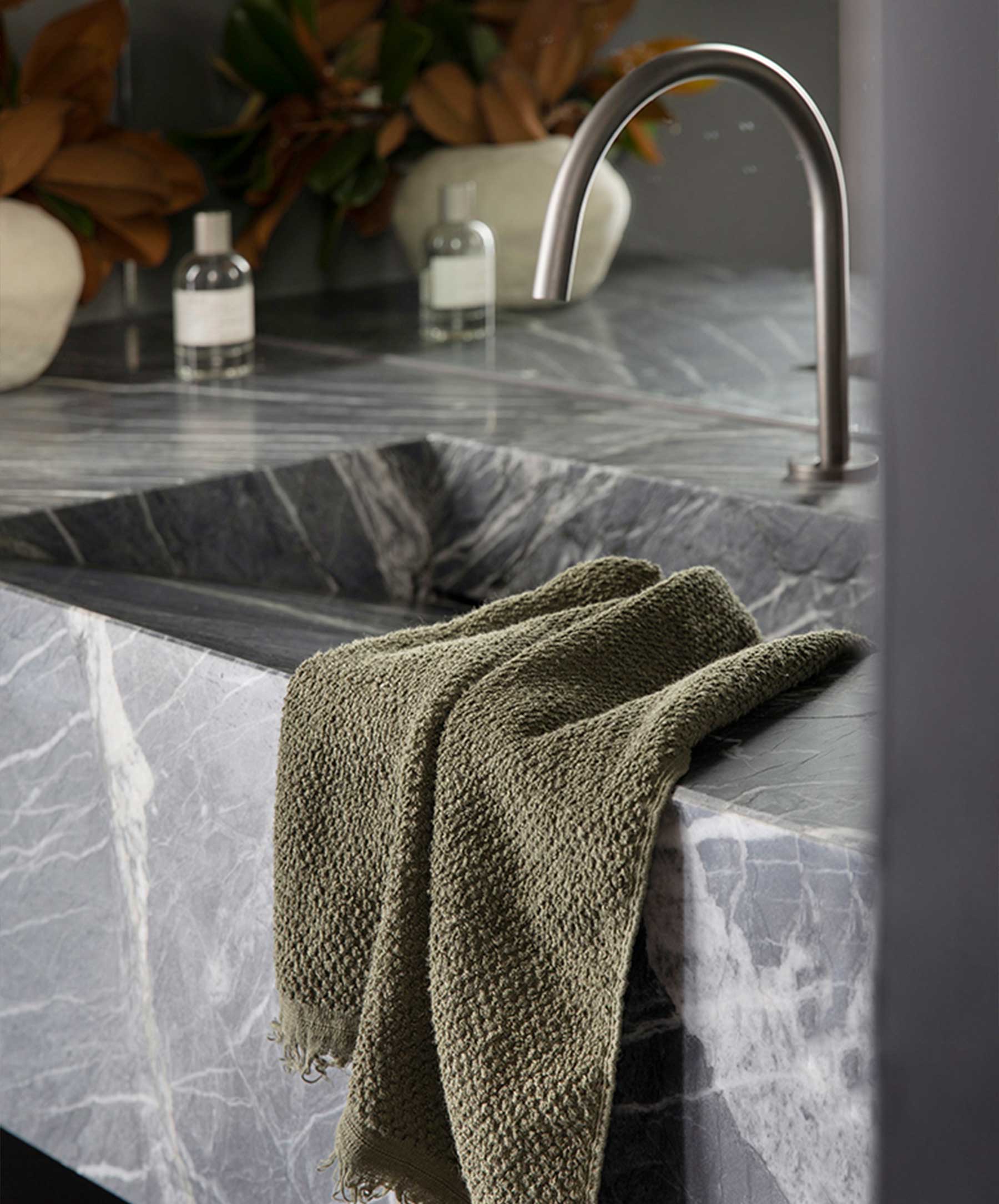 Forest Linen Bathroom Towel Set Collection - Image 6