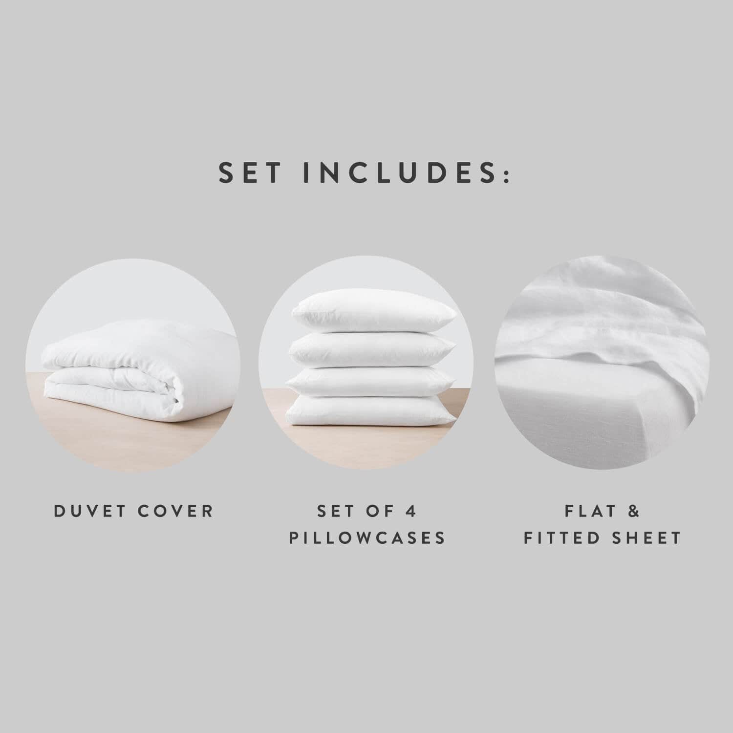Stonewashed Linen Bedding Bundle in Green - Image 16