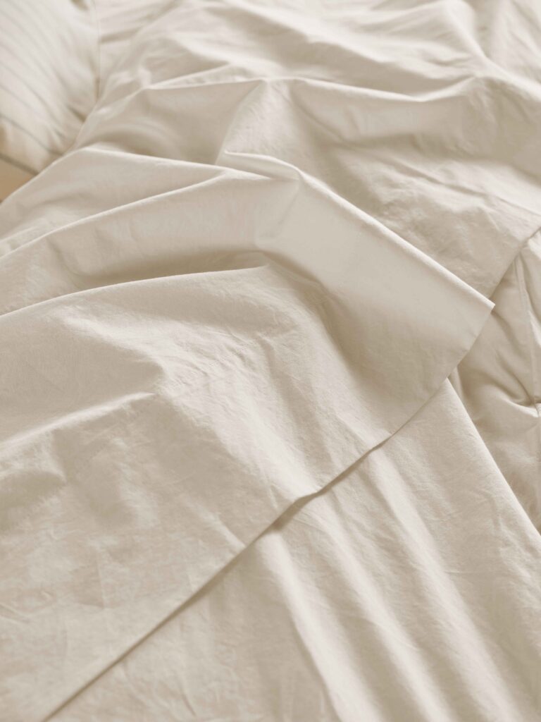 Cream Cotton Flat Sheet Collection