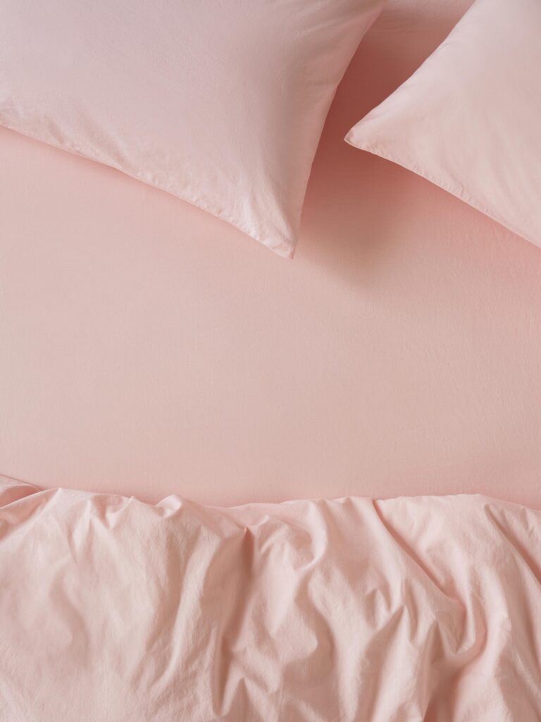 Pink Cotton Fitted Sheet Collection
