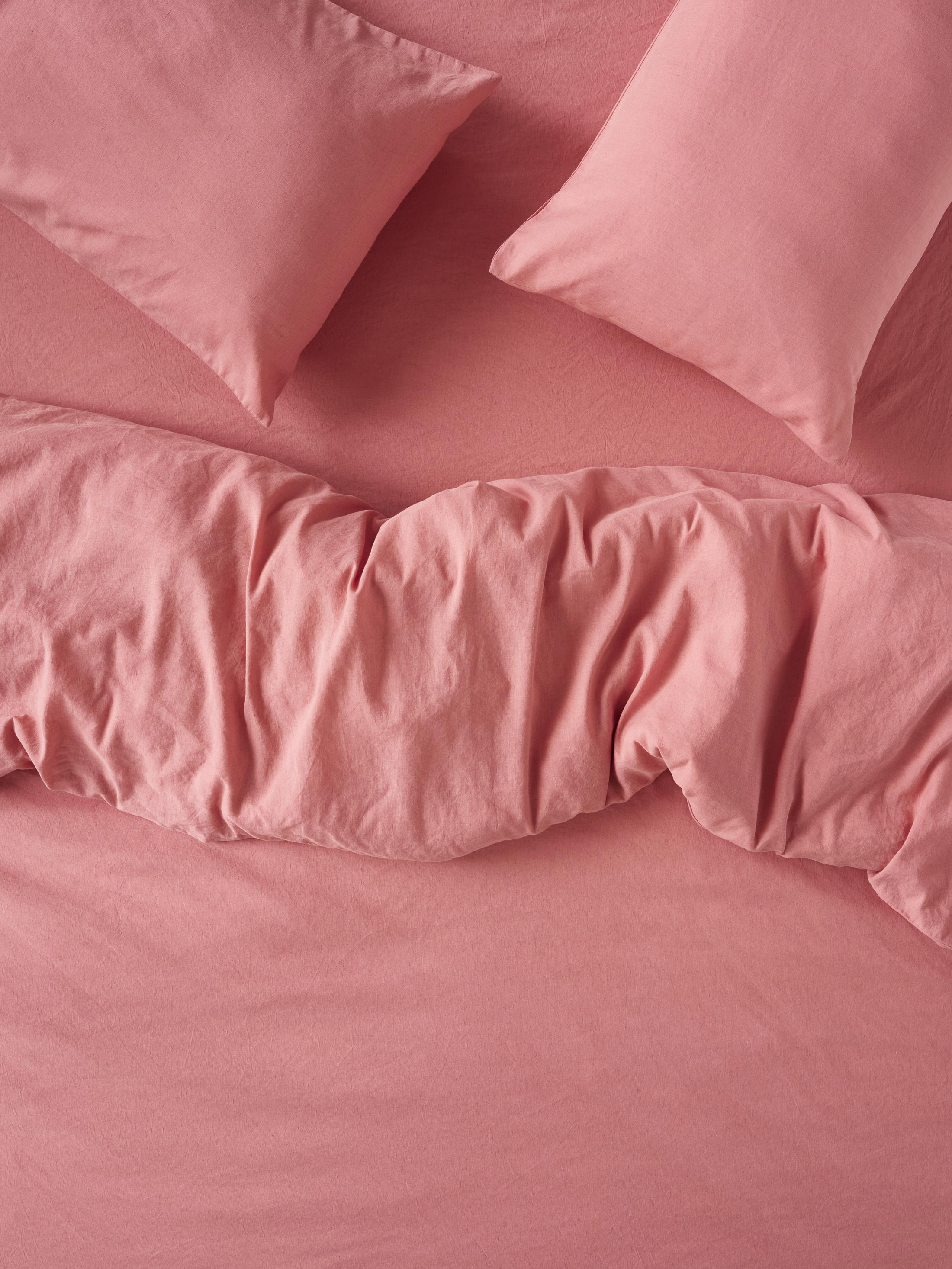 Dusty Pink Linen Blend Duvet Cover