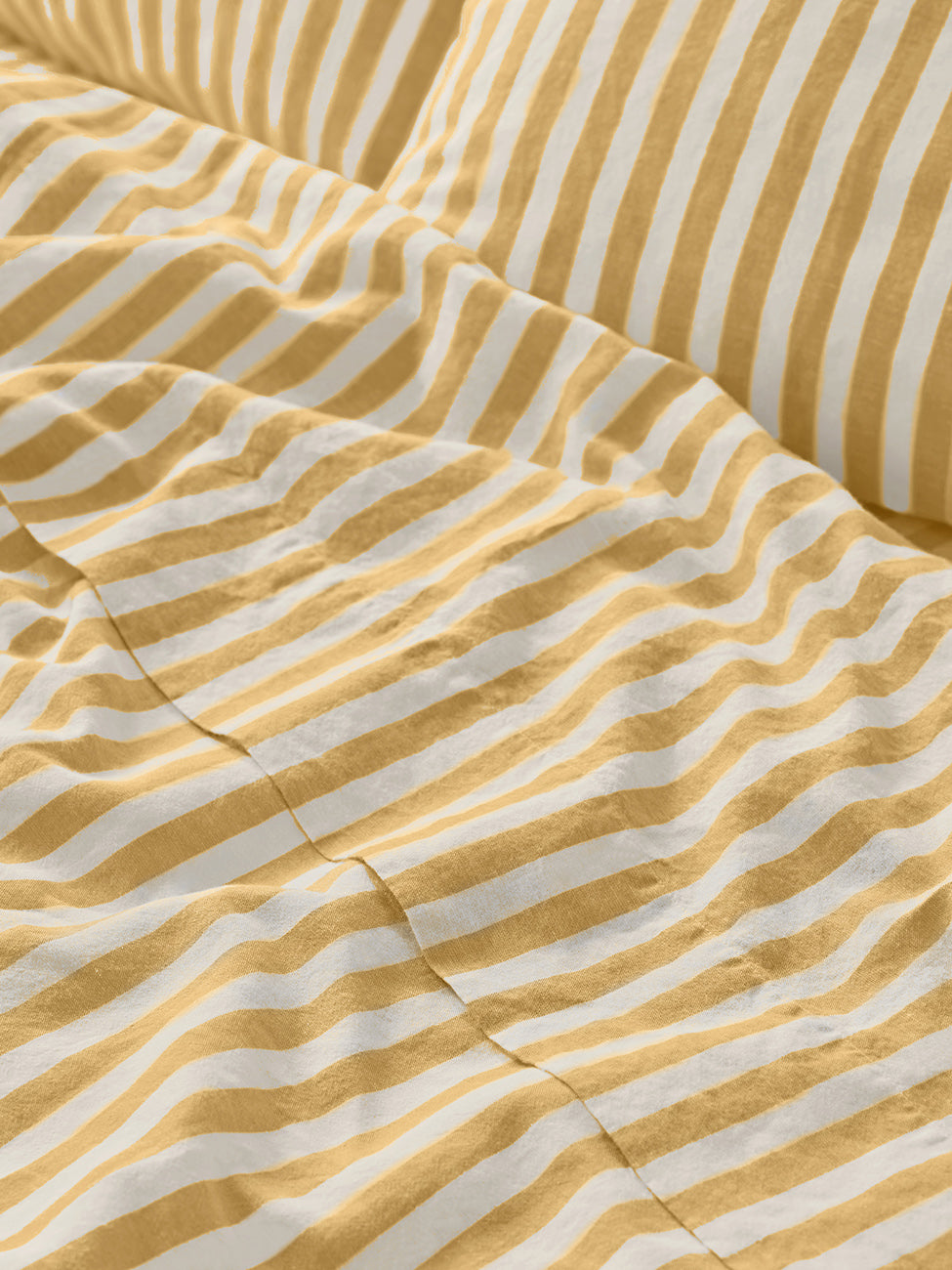 Striped Linen Blend Flat Sheet Style 2