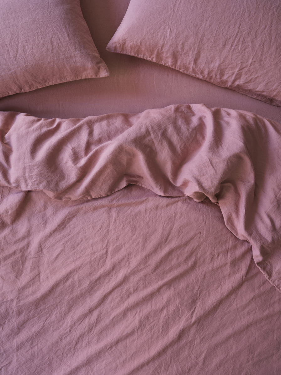 Linen Blend Duvet Cover Collection Style 4