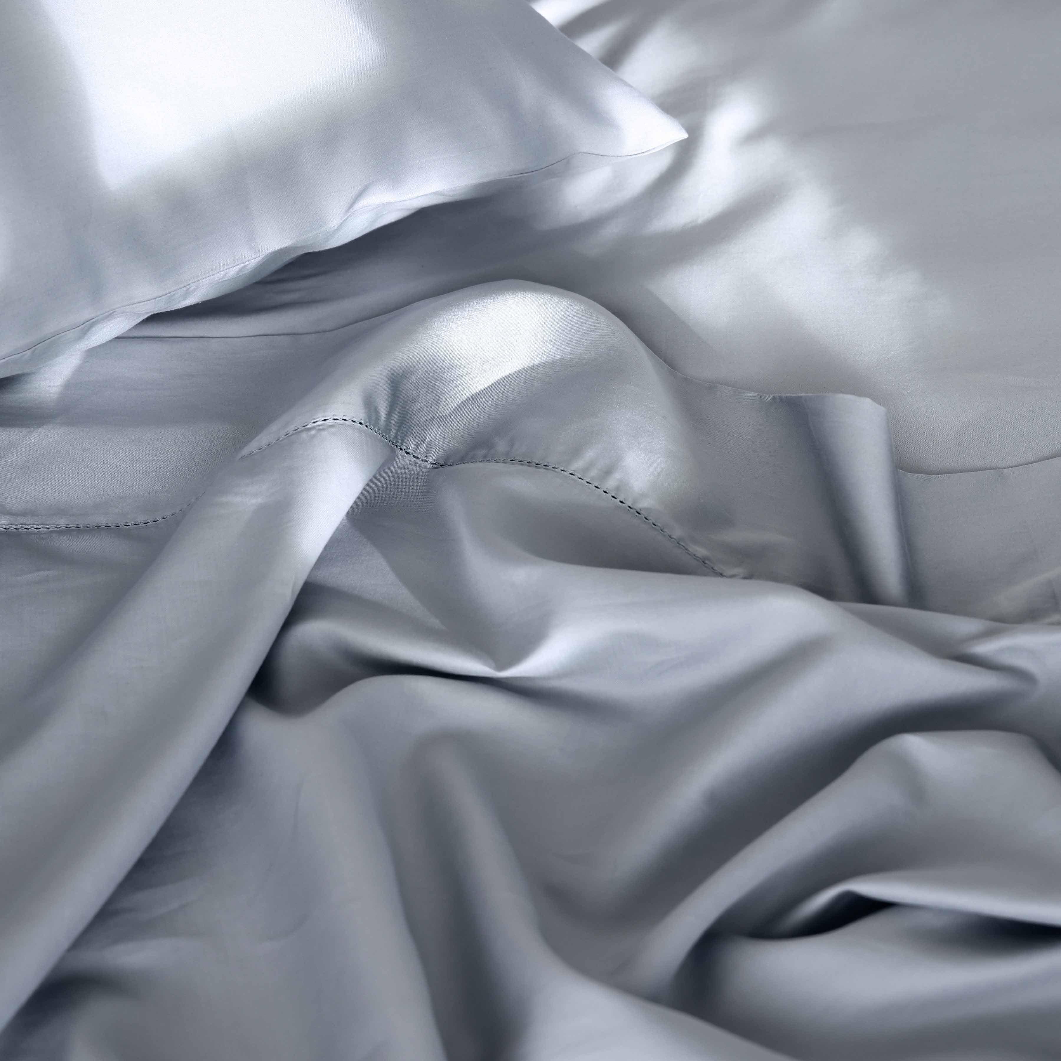 Cotton Sateen Sheet Set in White - Image 10