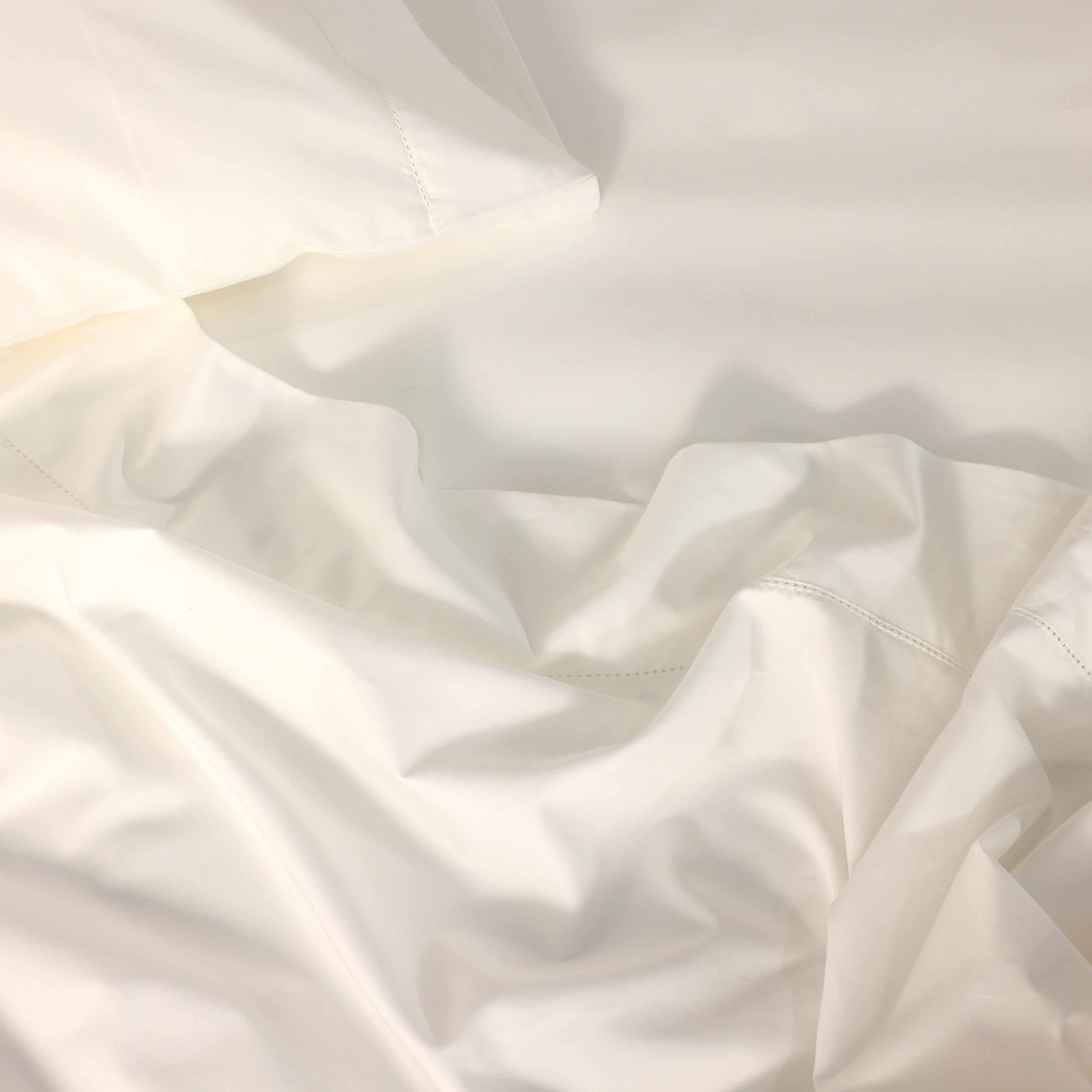 Cotton Sateen Sheet Set in White - Image 5