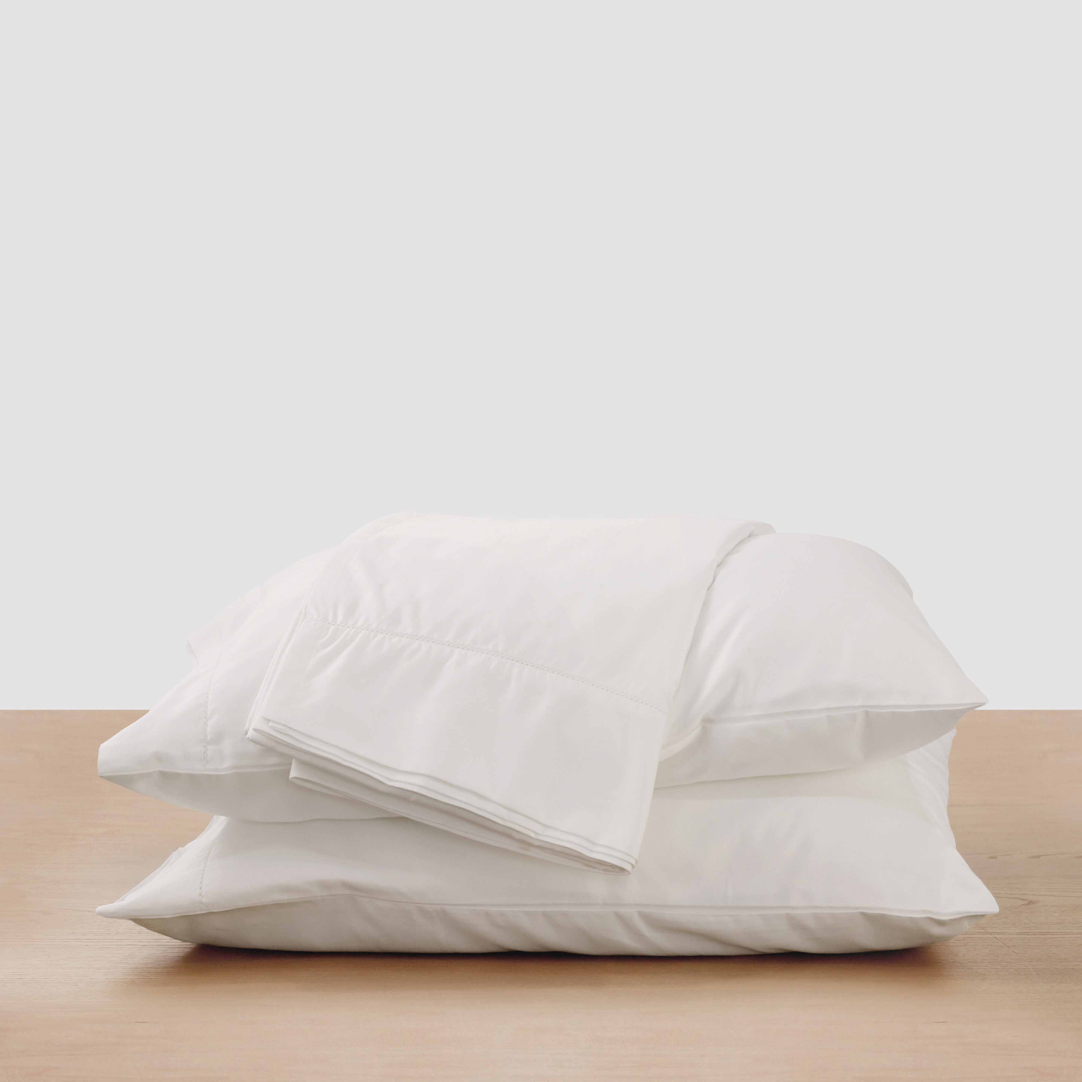 Cotton Sateen Sheet Set in White - Image 6