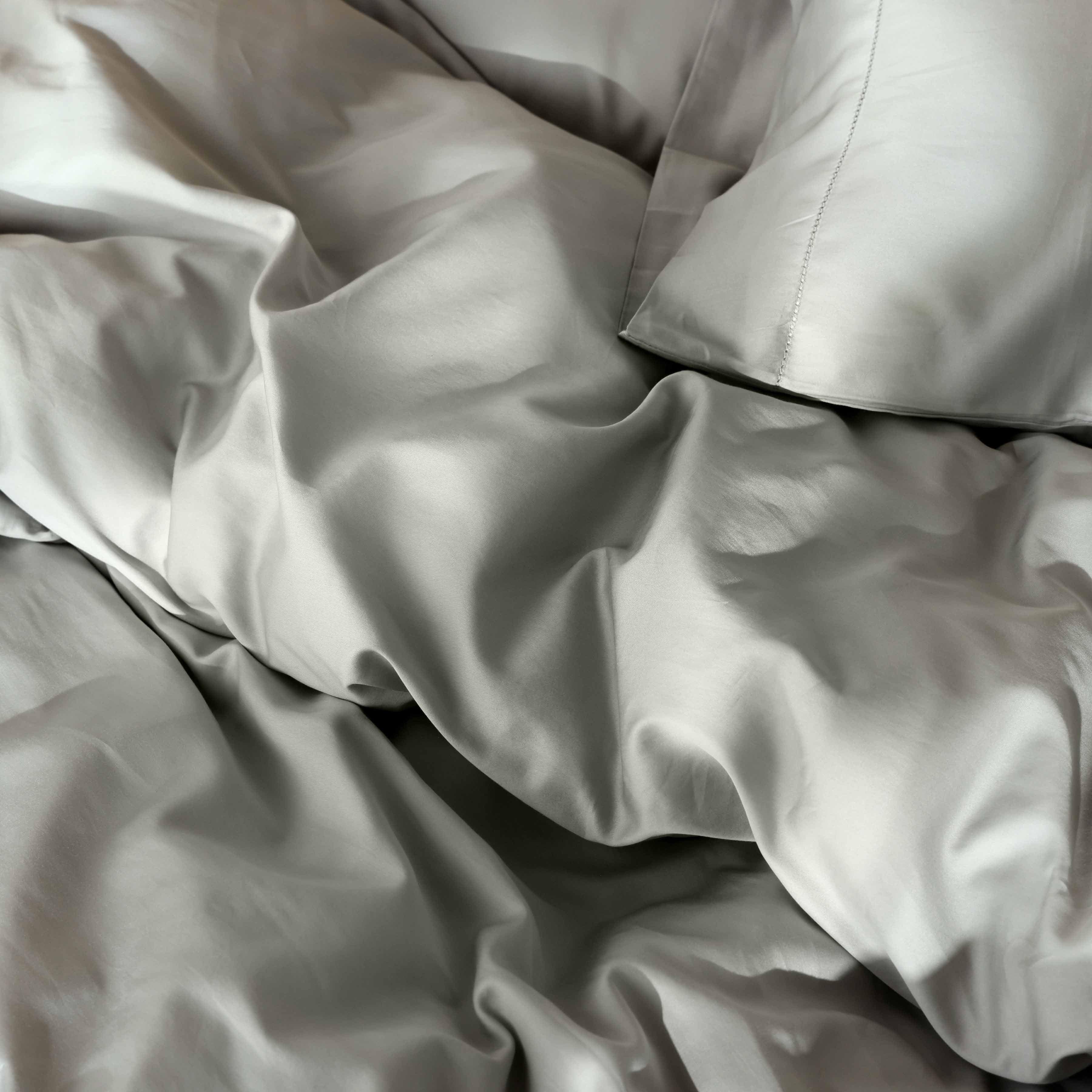 Cotton Sateen Sheet Set in White - Image 8