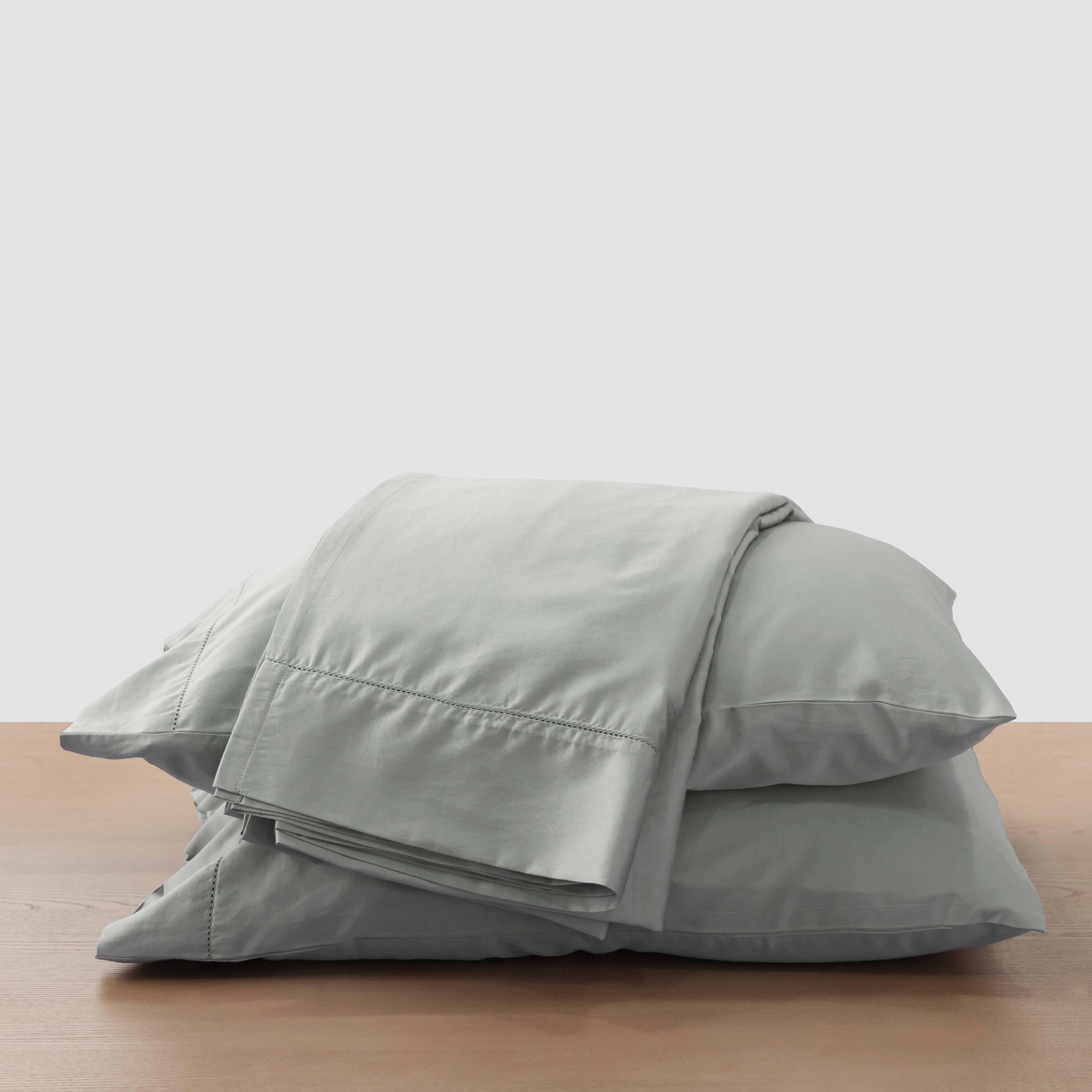 Cotton Sateen Sheet Set in White - Image 9