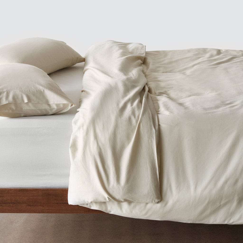 Cotton Duvet Cover in Sand