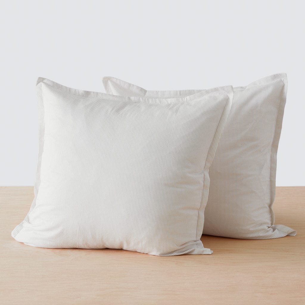 Cotton Euro Sham Set in Sand