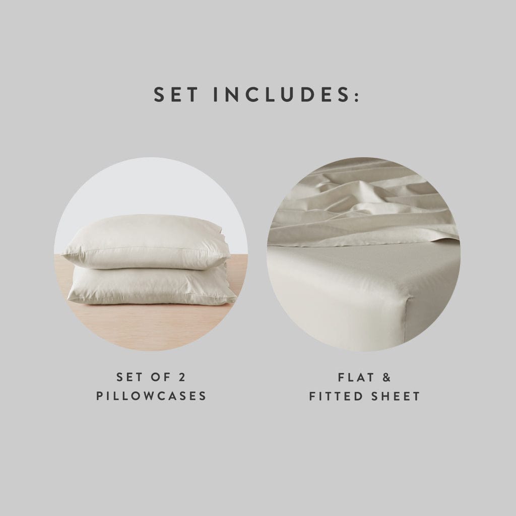 Cotton Sheet Set in Grey - Image 21