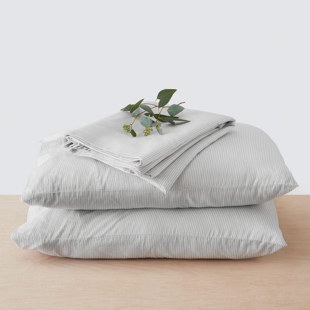 Cotton Sheet Set in Grey - Image 10