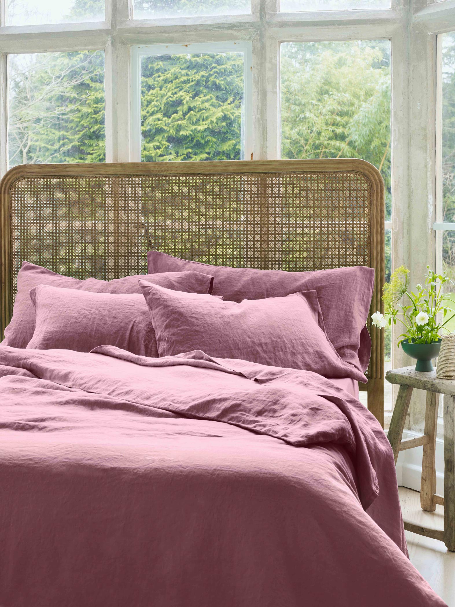 Linen Blend Duvet Cover Collection Style 4 - Image 2
