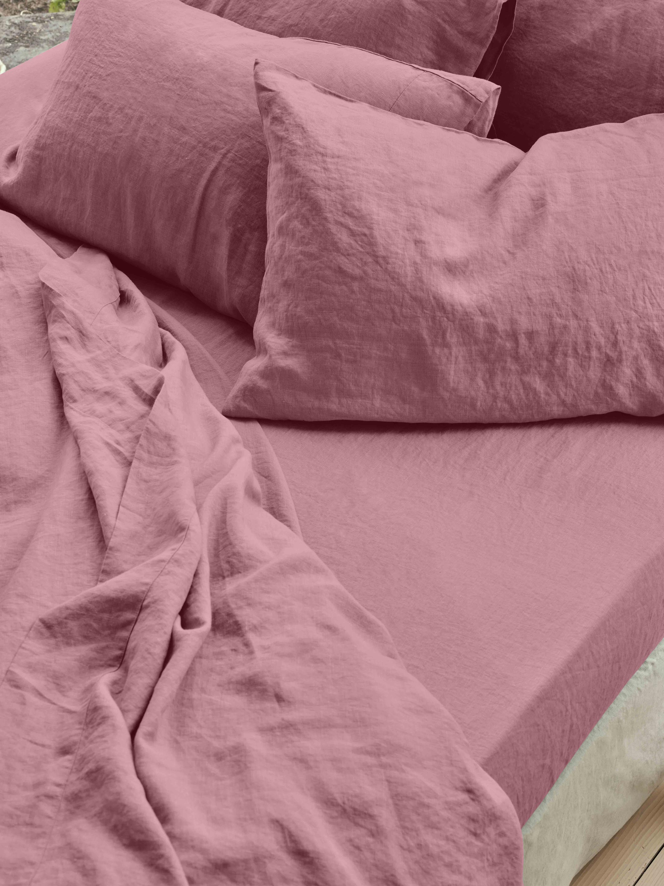 Linen Fitted Sheet Collection Essential