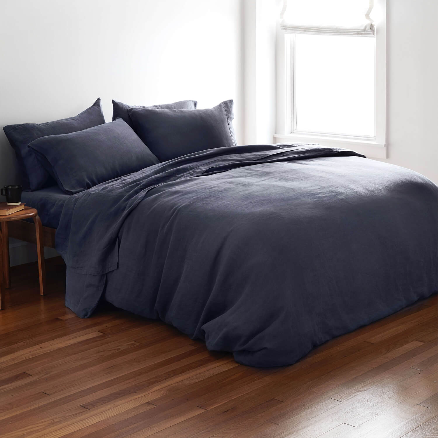 Stonewashed Linen Bedding Bundle in Green - Image 20