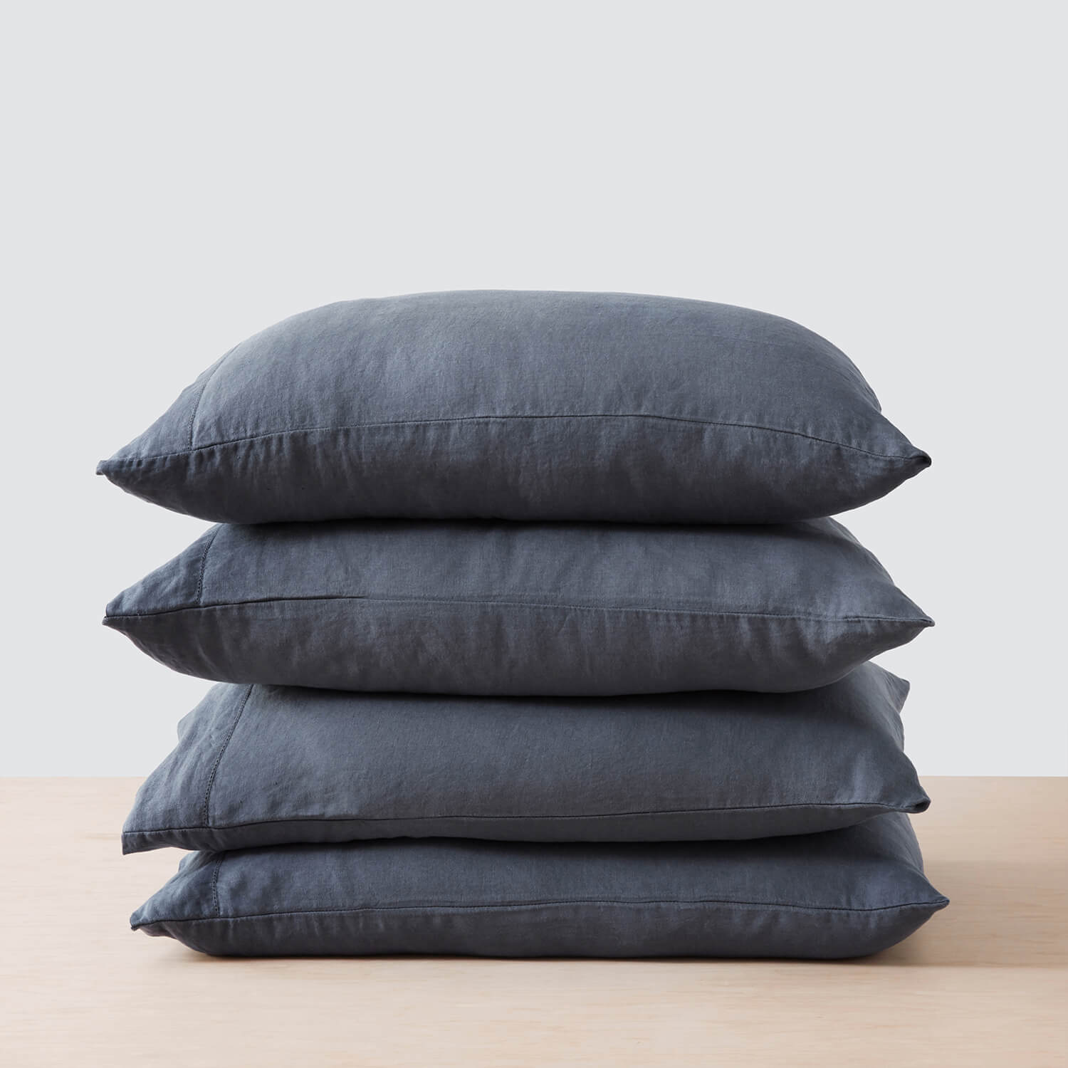 Stonewashed Linen Bedding Bundle in Green - Image 25