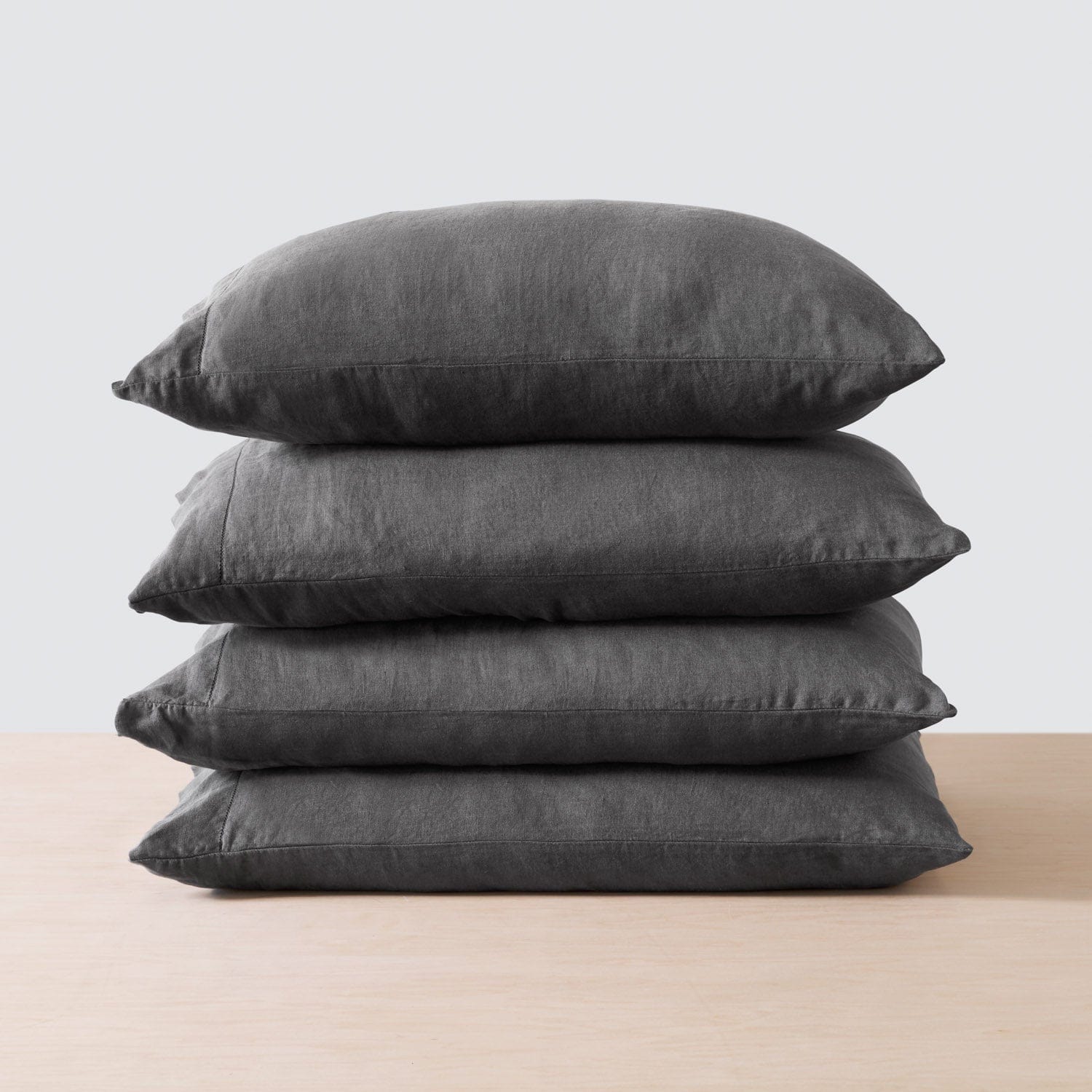Stonewashed Linen Bedding Bundle in Green - Image 46