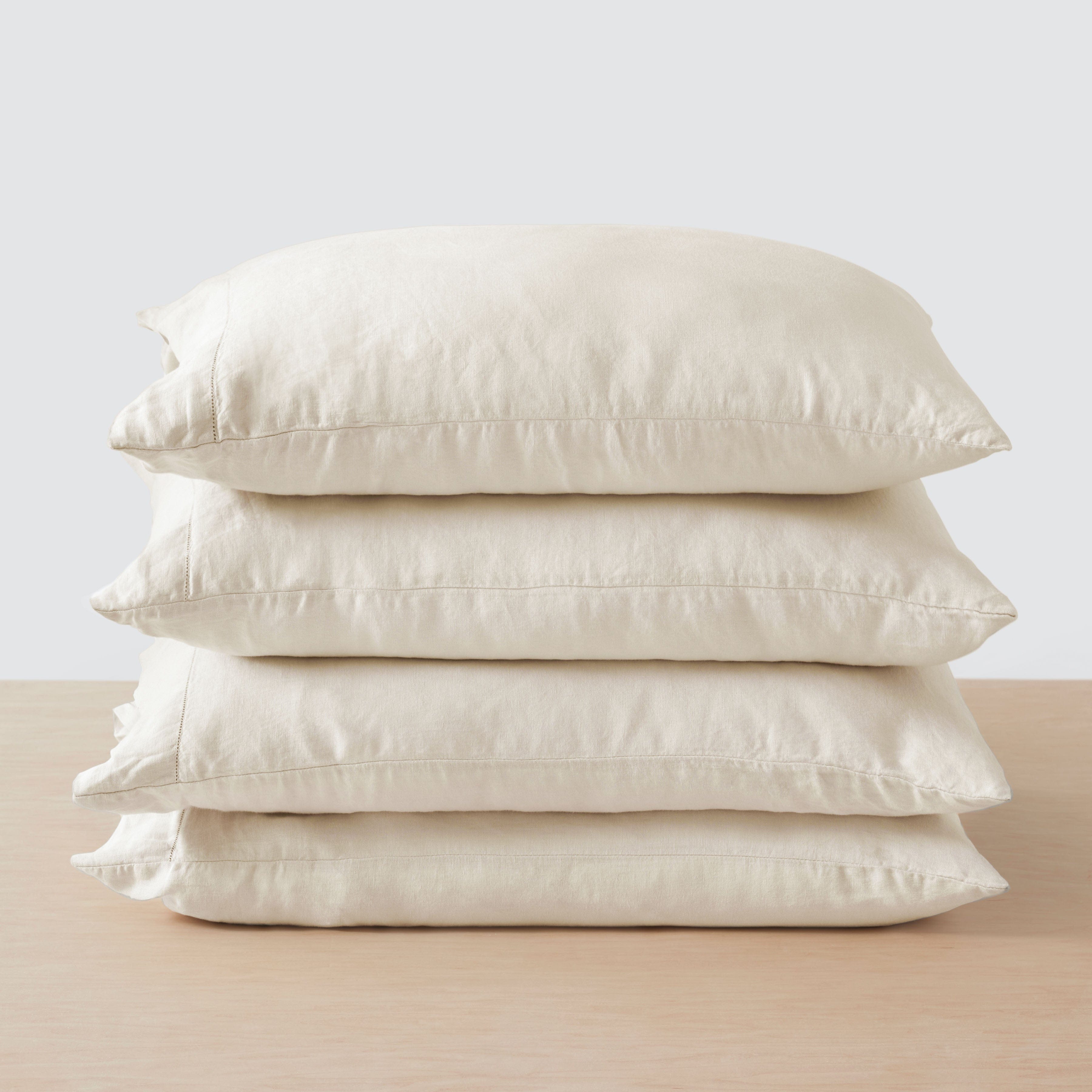 Stonewashed Linen Bedding Bundle in Green - Image 99