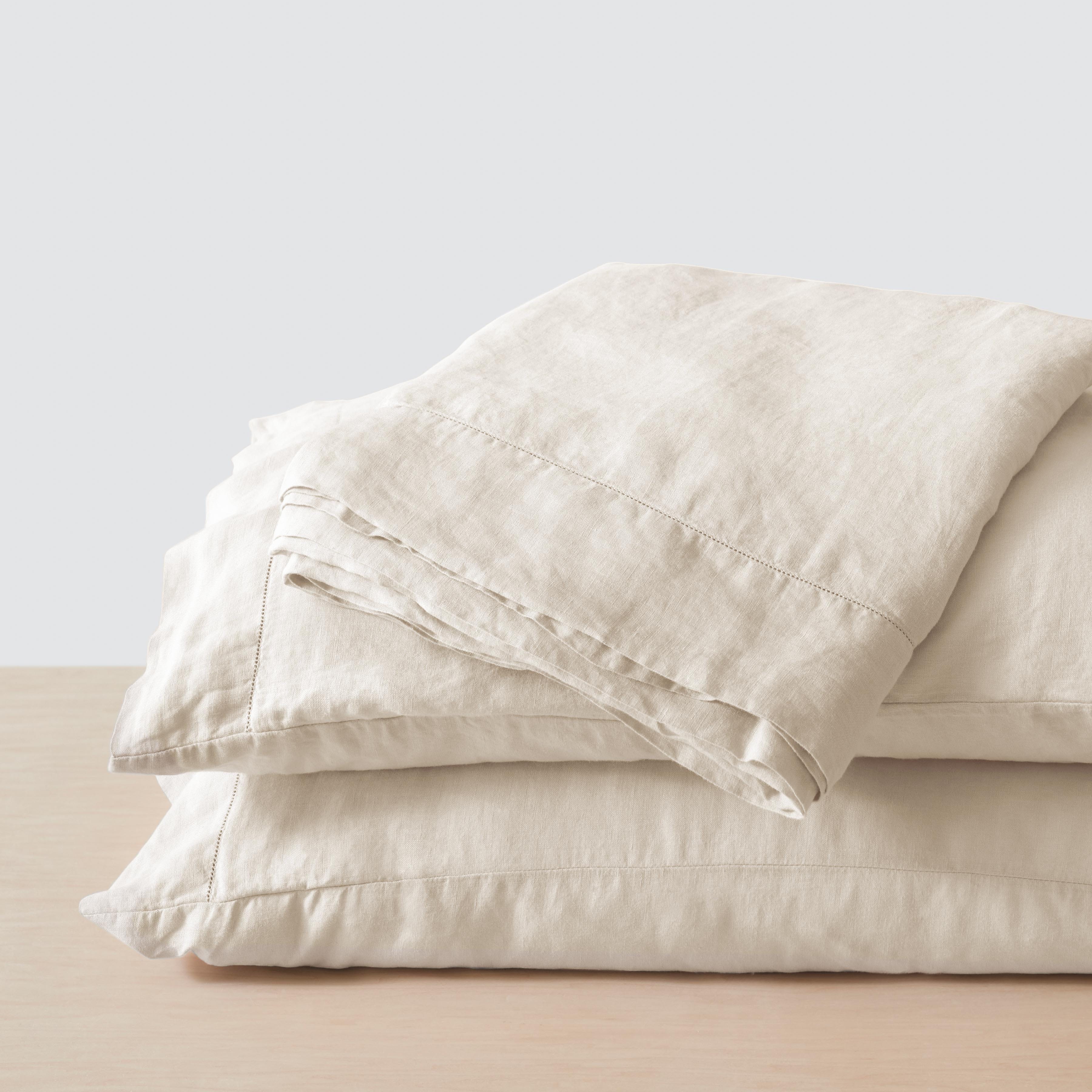 Stonewashed Linen Bedding Bundle in Green - Image 101