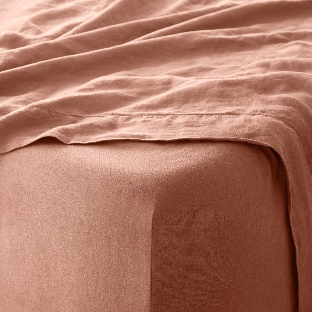 Stonewashed Linen Bedding Bundle in Green - Image 85