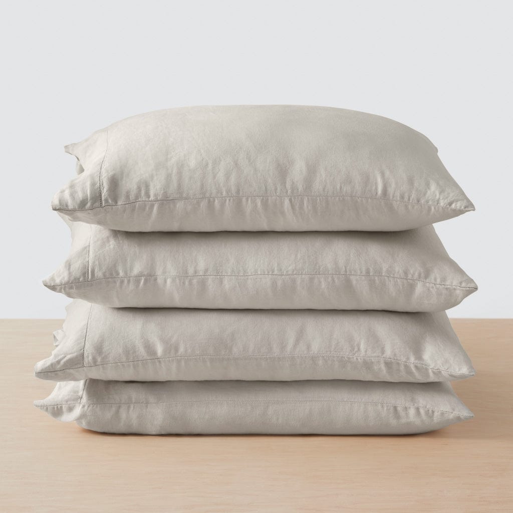 Stonewashed Linen Bedding Bundle in Green - Image 74
