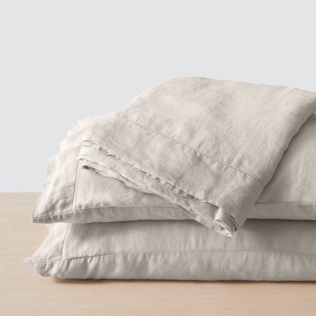 Stonewashed Linen Bedding Bundle in Green - Image 77