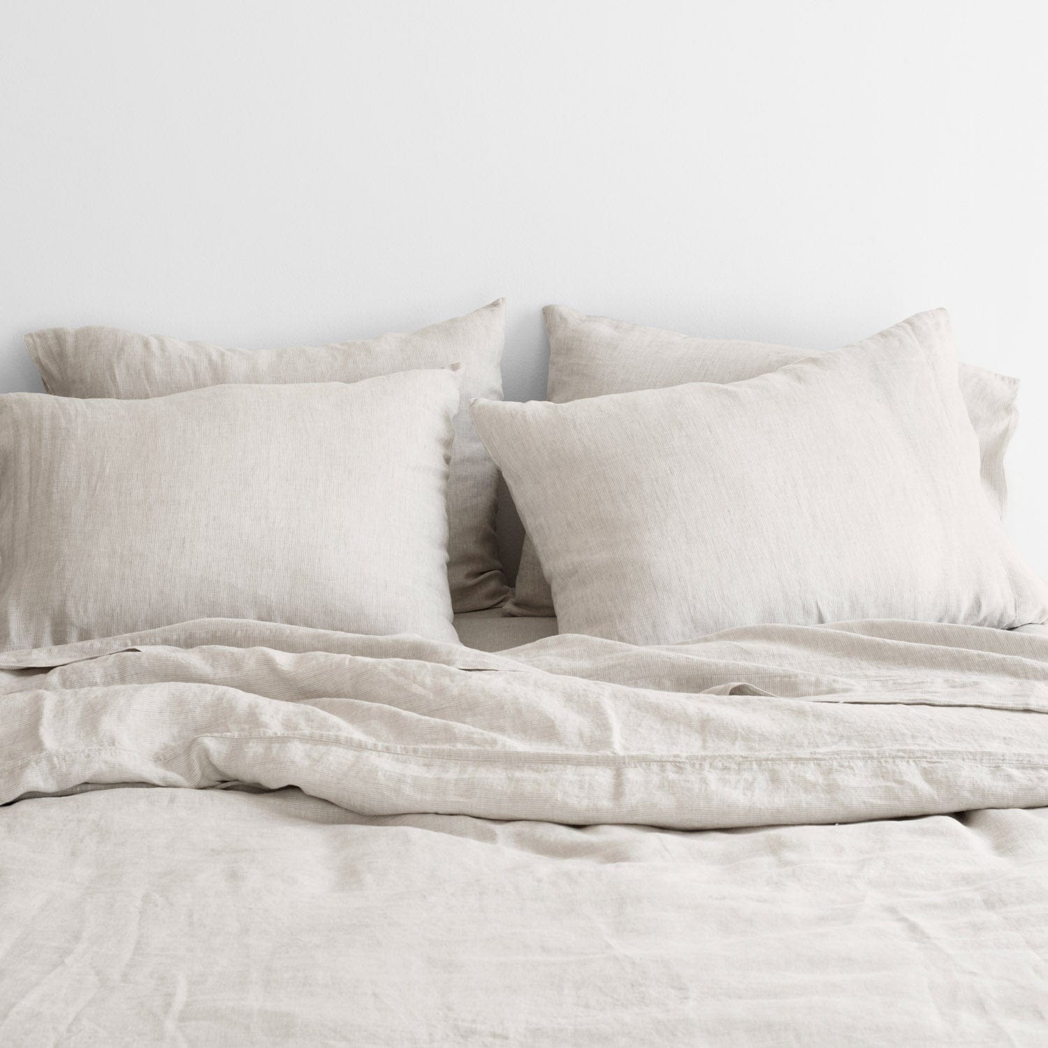 Stonewashed Linen Bedding Bundle in Green - Image 56