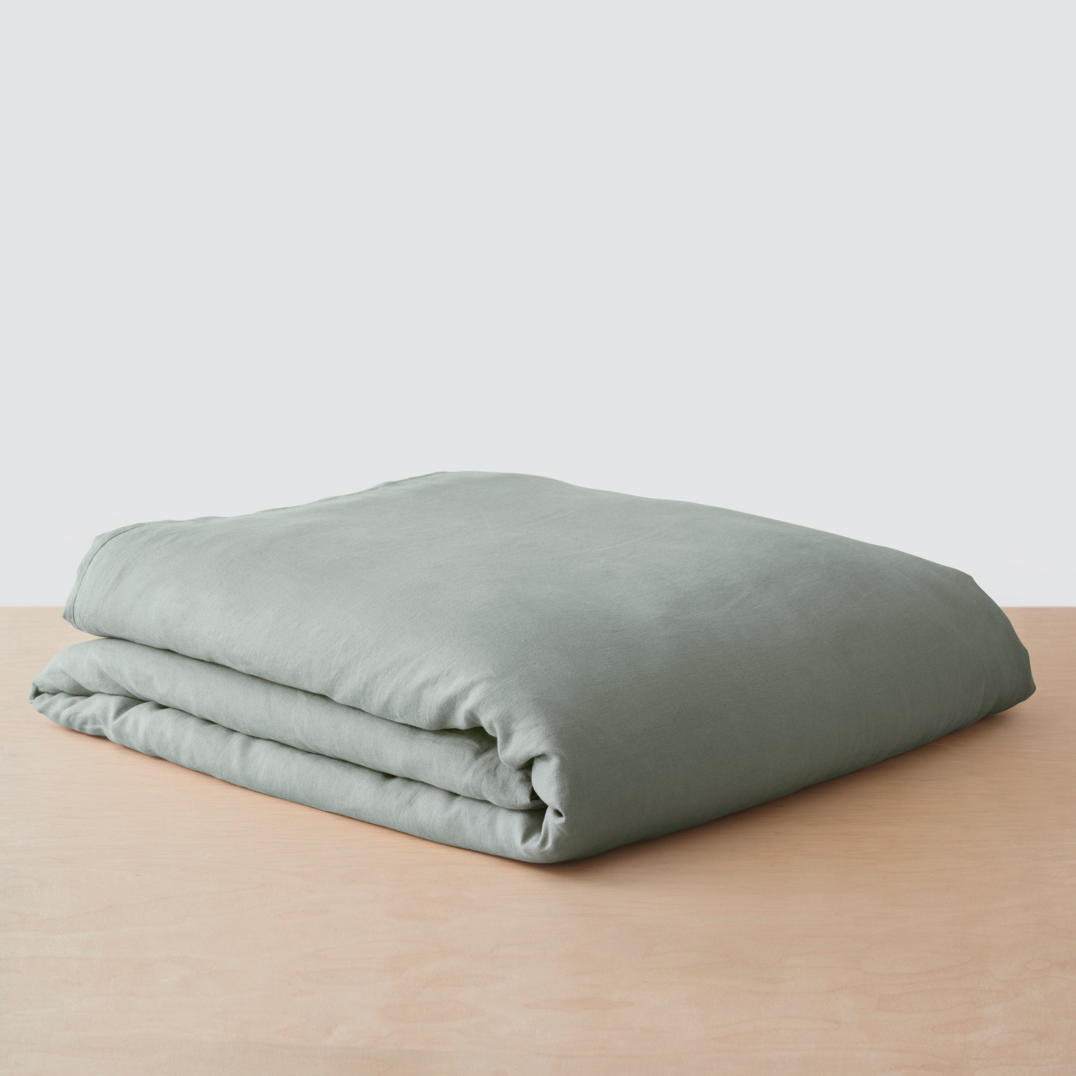 Stonewashed Linen Bedding Bundle in Green - Image 108