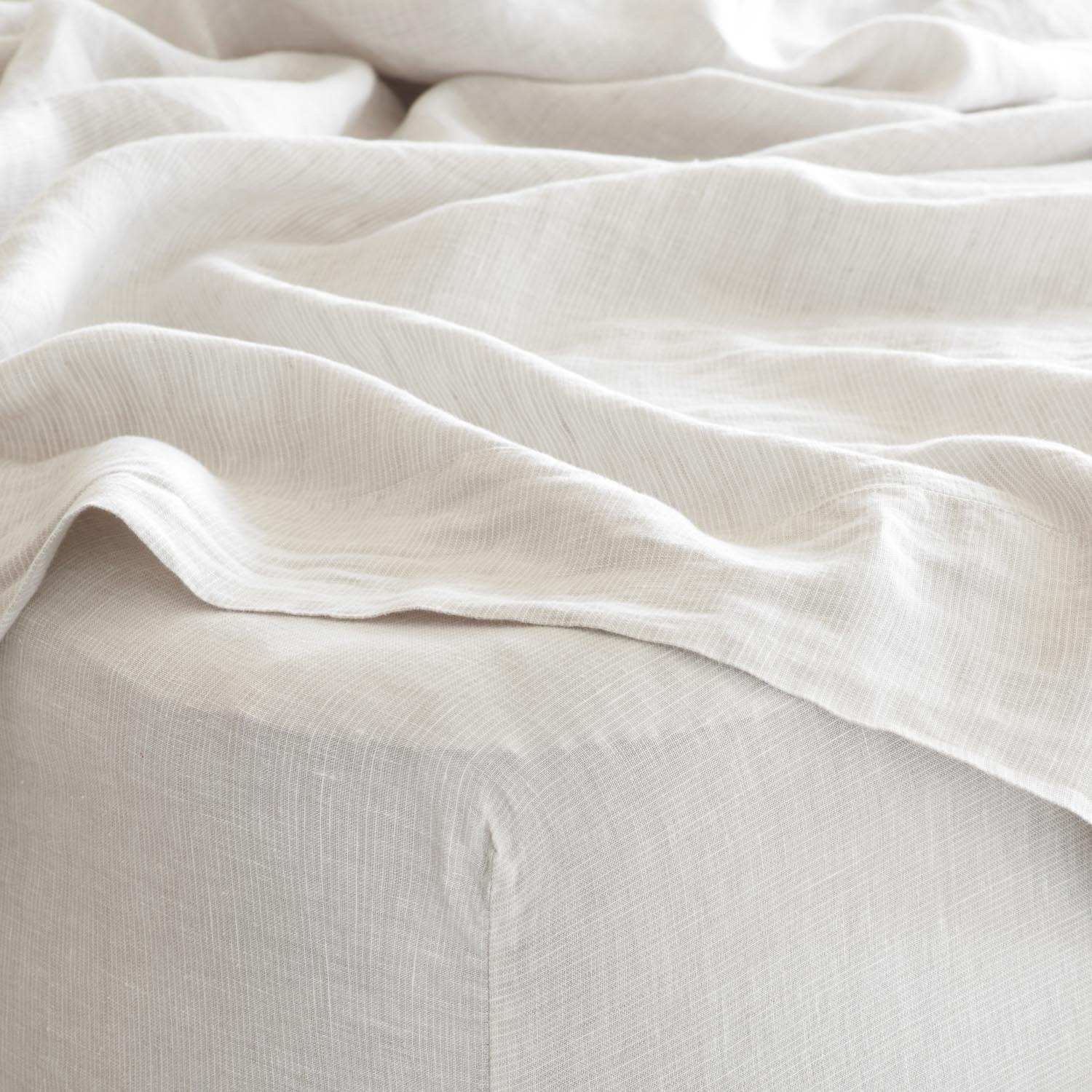 Stonewashed Linen Bedding Bundle in Green - Image 64