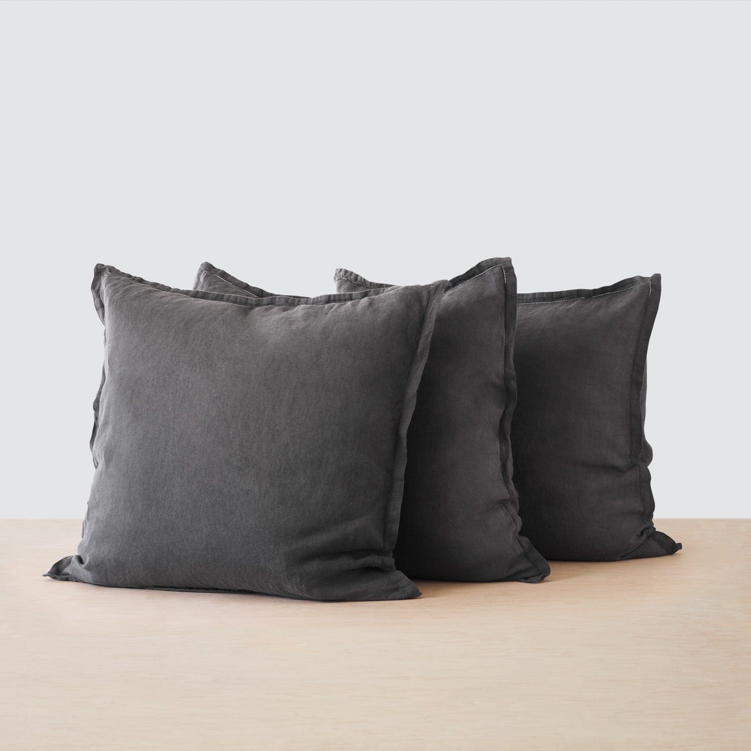 Stonewashed Linen Euro Sham Set in Green - Image 14