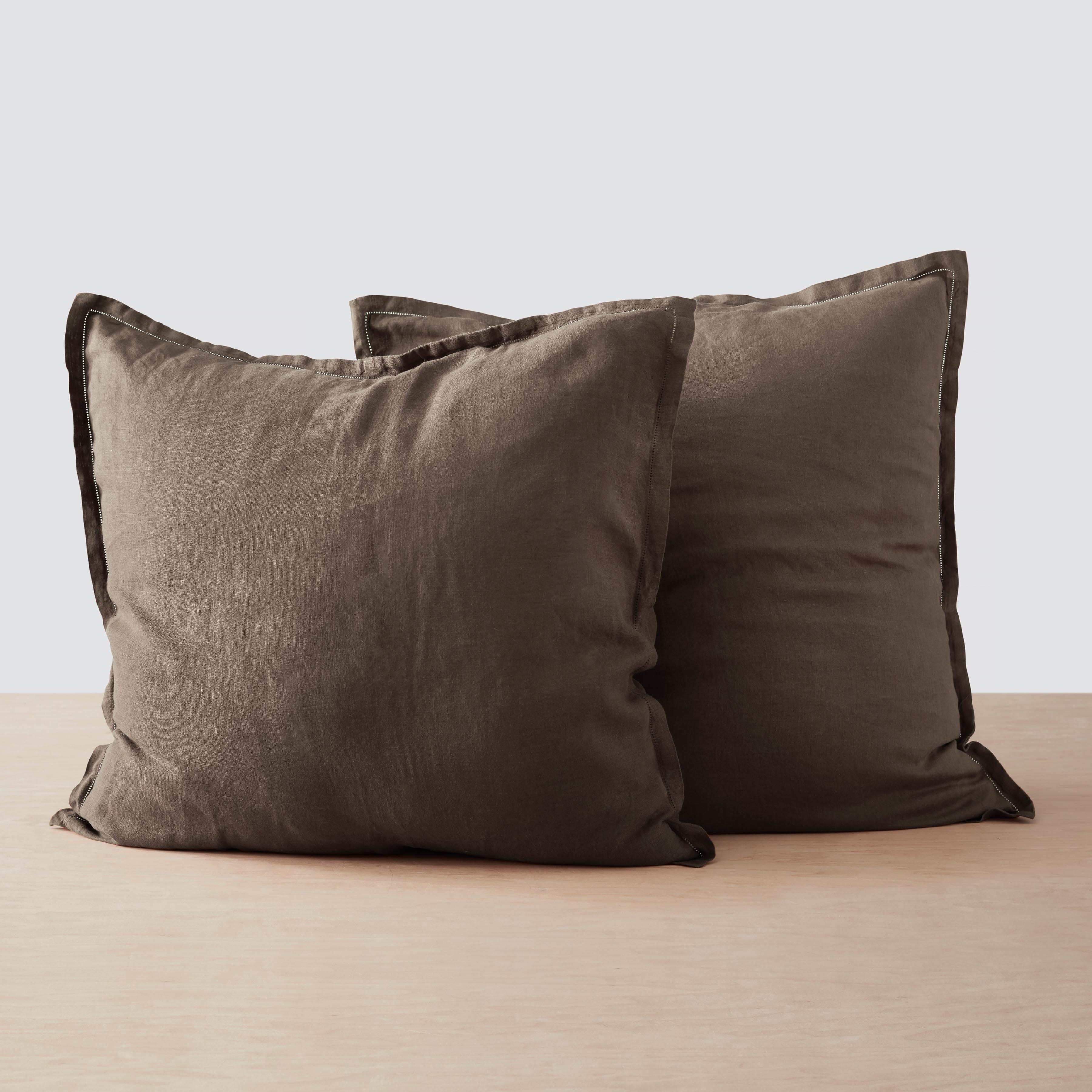Stonewashed Linen Euro Sham Set in Green - Image 18