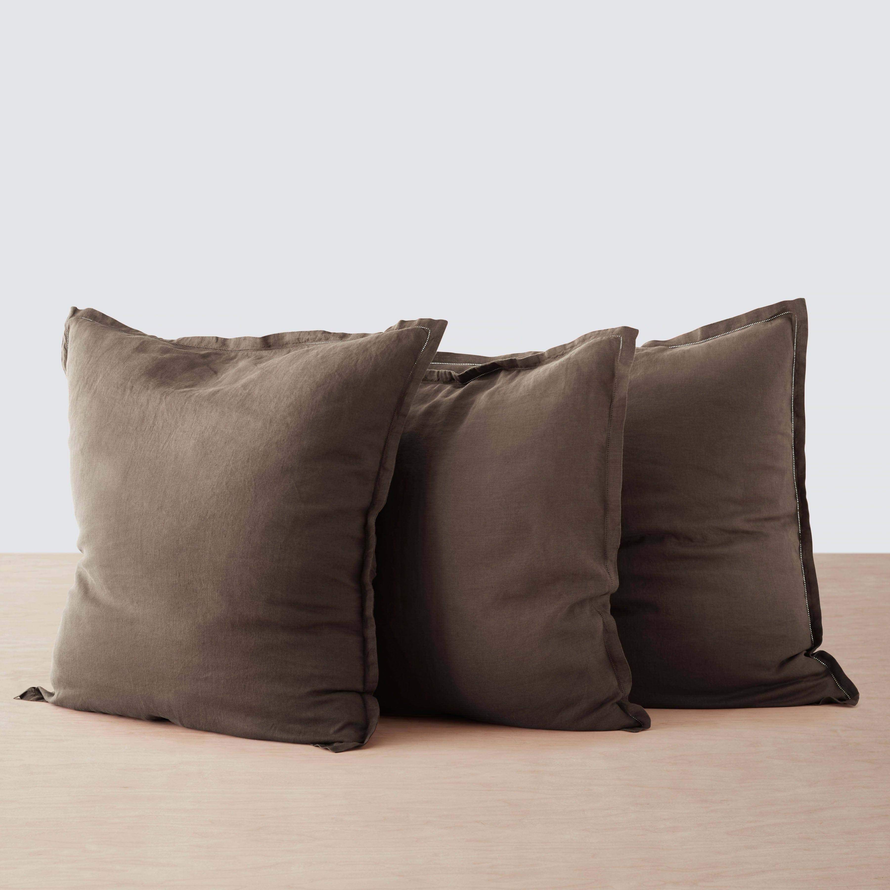 Stonewashed Linen Euro Sham Set in Green - Image 20