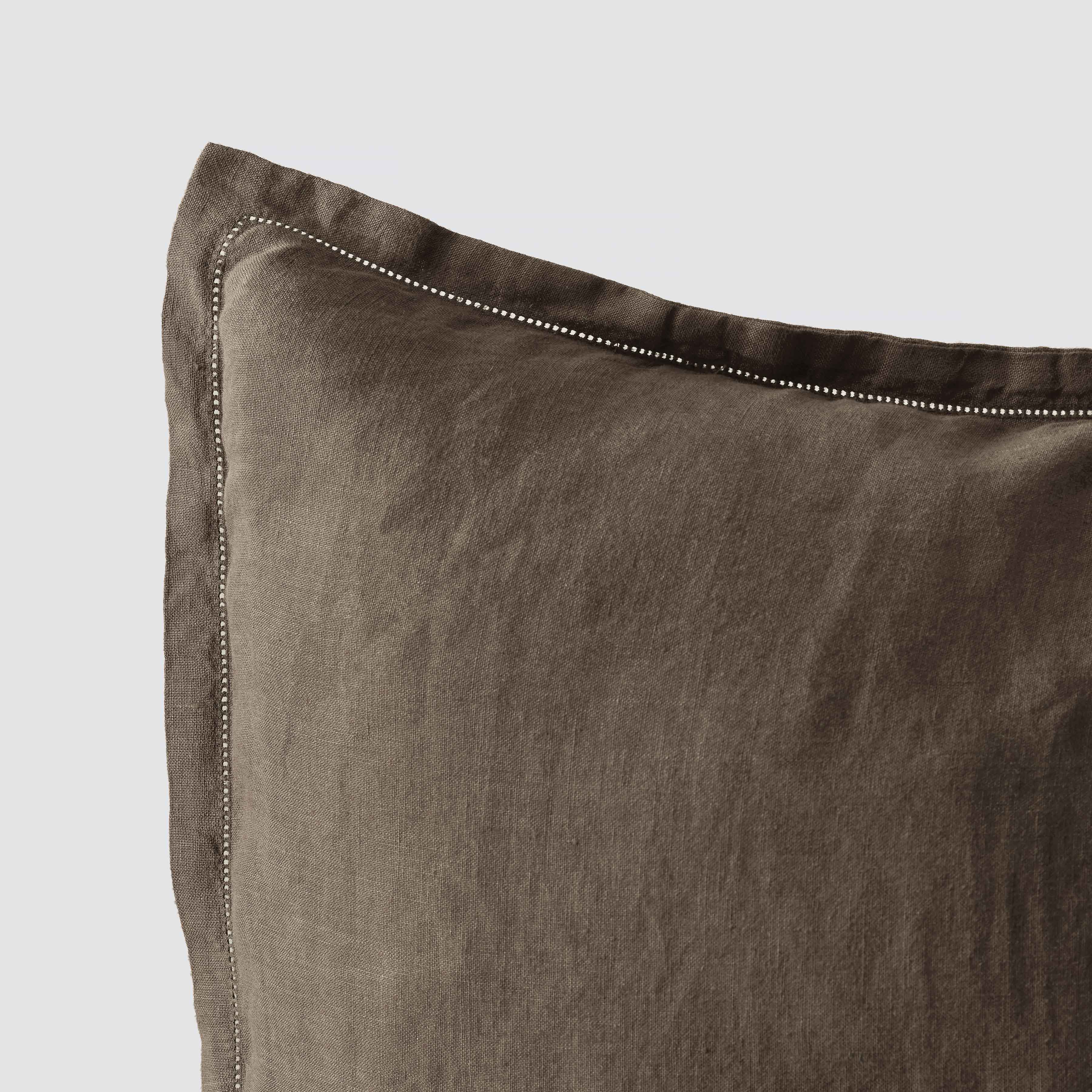 Stonewashed Linen Euro Sham Set in Green - Image 19