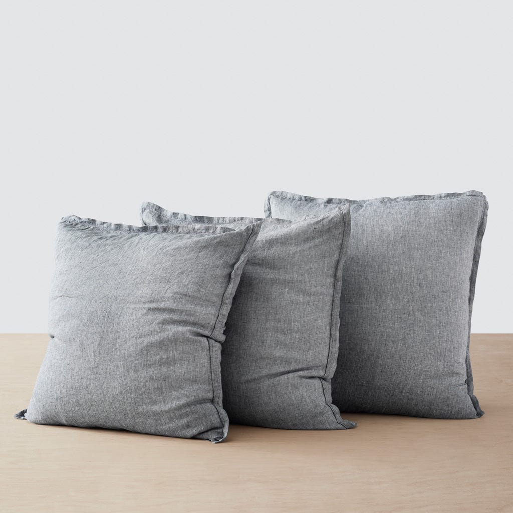 Stonewashed Linen Euro Sham Set in Green - Image 4